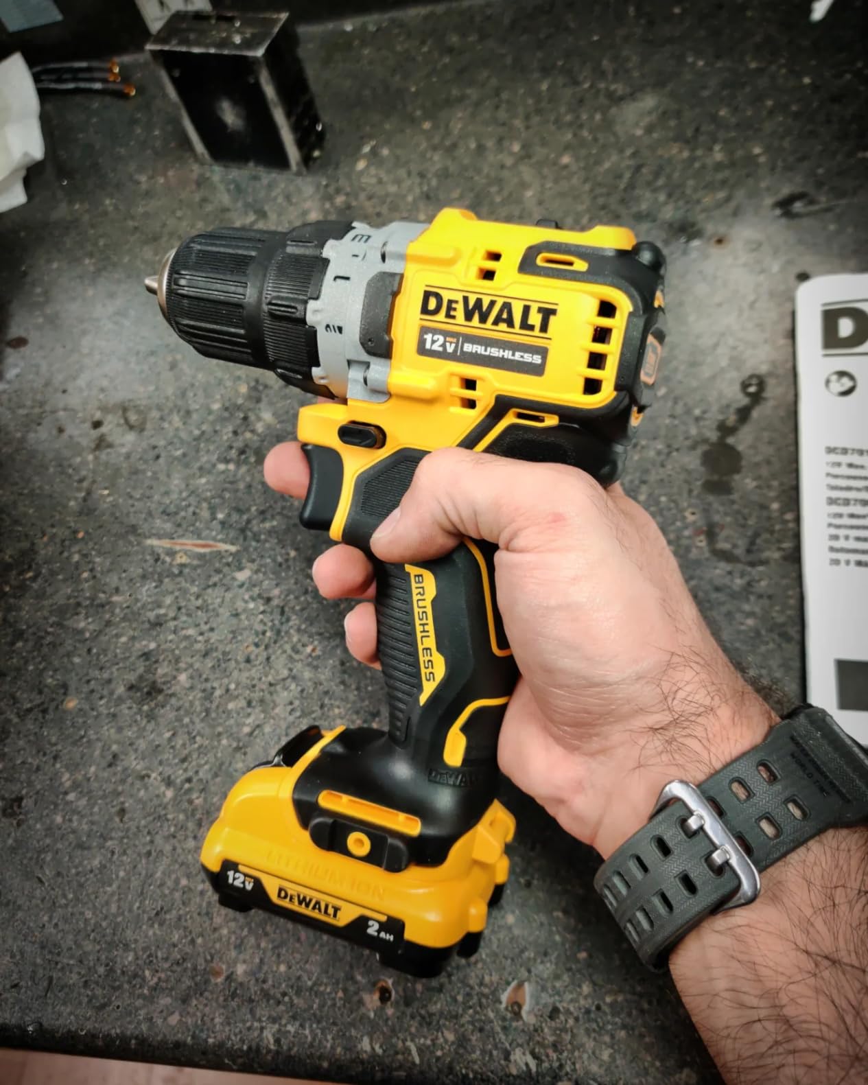 DEWALT XTREME 12V MAX* Cordless Drill/Driver Kit, 3/8-Inch (DCD701F2) - Customer Photo 1