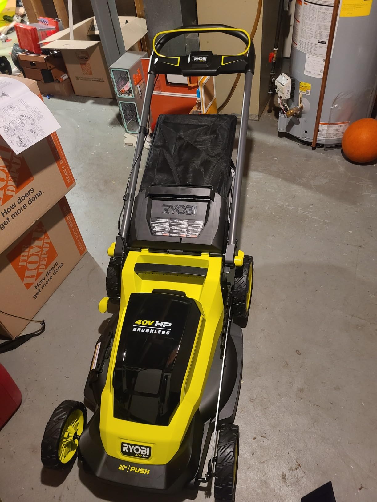 Ryobi Cordless Push Lawn Mower 20 in. 40-Volt with Whisper-Quiet Design - Customer Photo 1