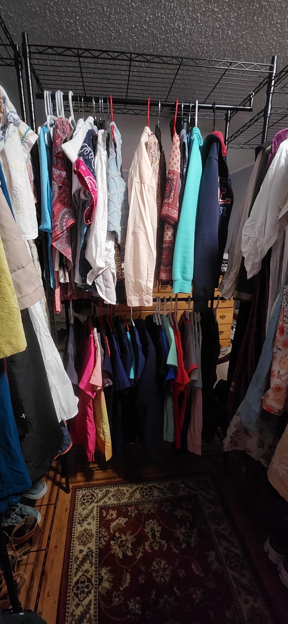 VIPEK Classic V6 Wire Garment Rack Heavy Duty Clothes Racks with Shelves, Freestanding Portable Wardrobe Closet Rack for Hanging Clothes Closet System 68.9