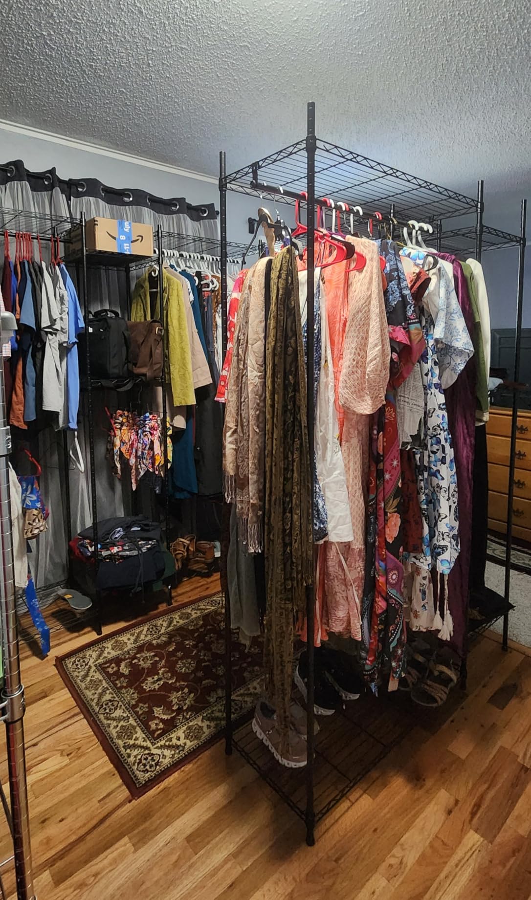 VIPEK Classic V6 Wire Garment Rack Heavy Duty Clothes Racks with Shelves, Freestanding Portable Wardrobe Closet Rack for Hanging Clothes Closet System 68.9