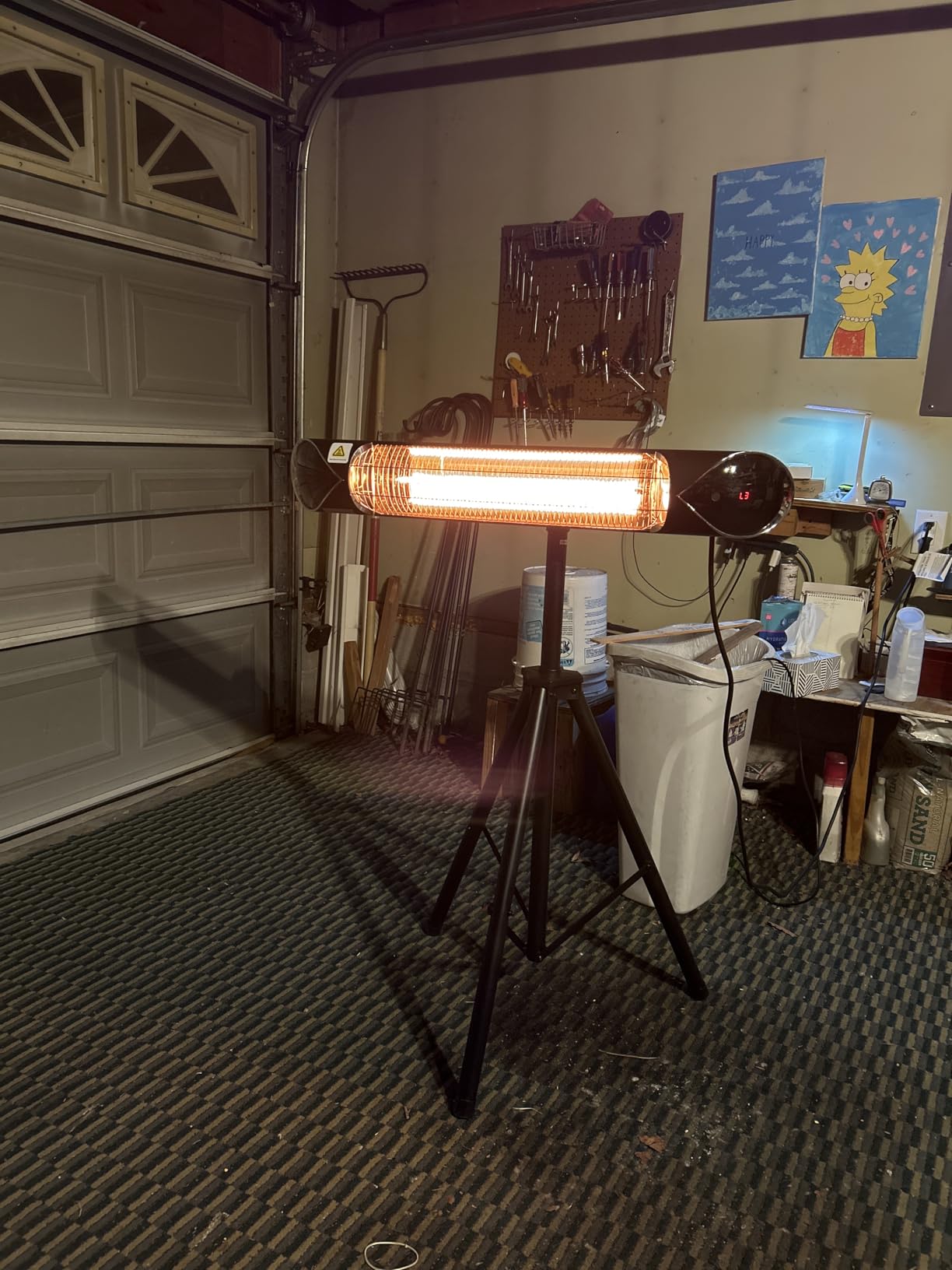 Briza Infrared Electric Patio Heater - Indoor/Outdoor Heater - Portable Wall/Garage Heater - 1500W - use with Stand - Mount to Ceiling/Wall) Customer Review Briza Infrared Electric Patio Heater - Indoor/Outdoor Heater - Portable Wall/Garage Heater - 1500W - use with Stand - Mount to Ceiling/Wall) - Customer Photo 2