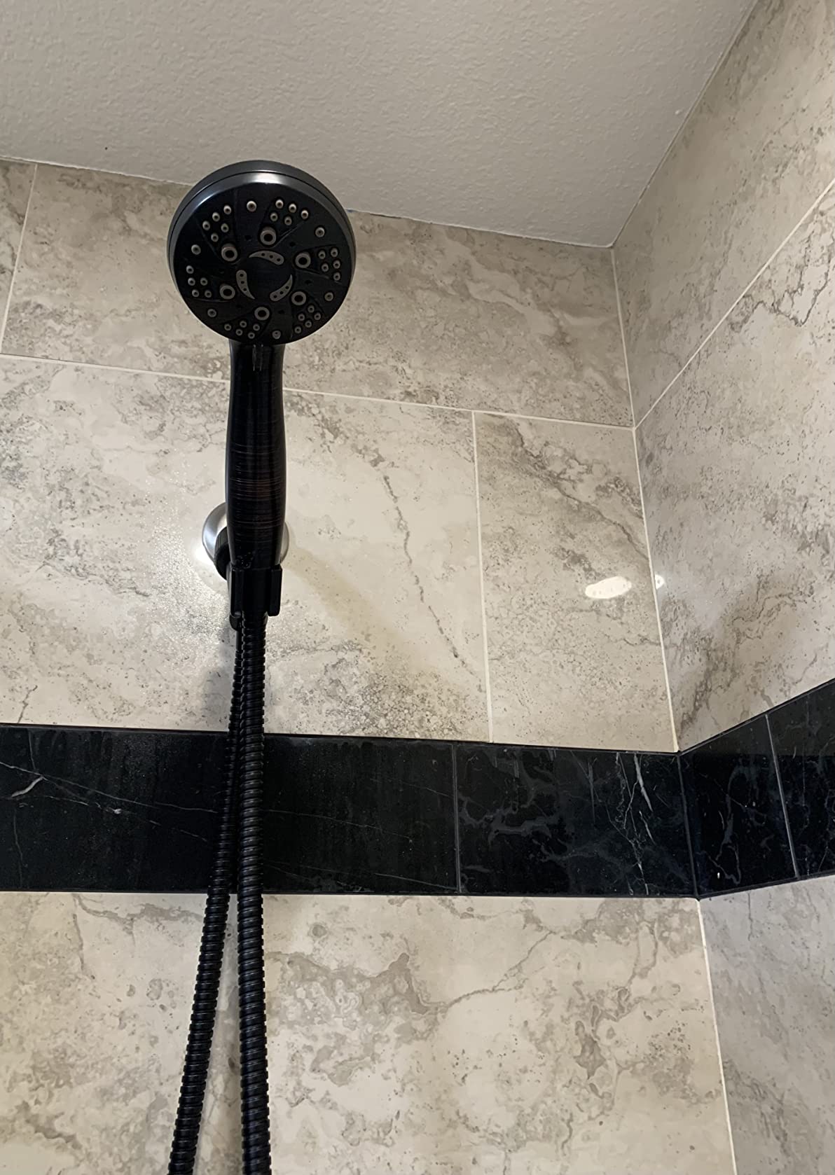 AquaDance High Pressure 6-Setting Full Brushed Nickel Handheld Shower Head with Stainless Steel Hose. Officially Independently Tested to Meet Strict US Quality & Performance Standards! Customer Review AquaDance High Pressure 6-Setting Full Brushed Nickel Handheld Shower Head with Stainless Steel Hose. Officially Independently Tested to Meet Strict US Quality & Performance Standards! - Customer Photo 4