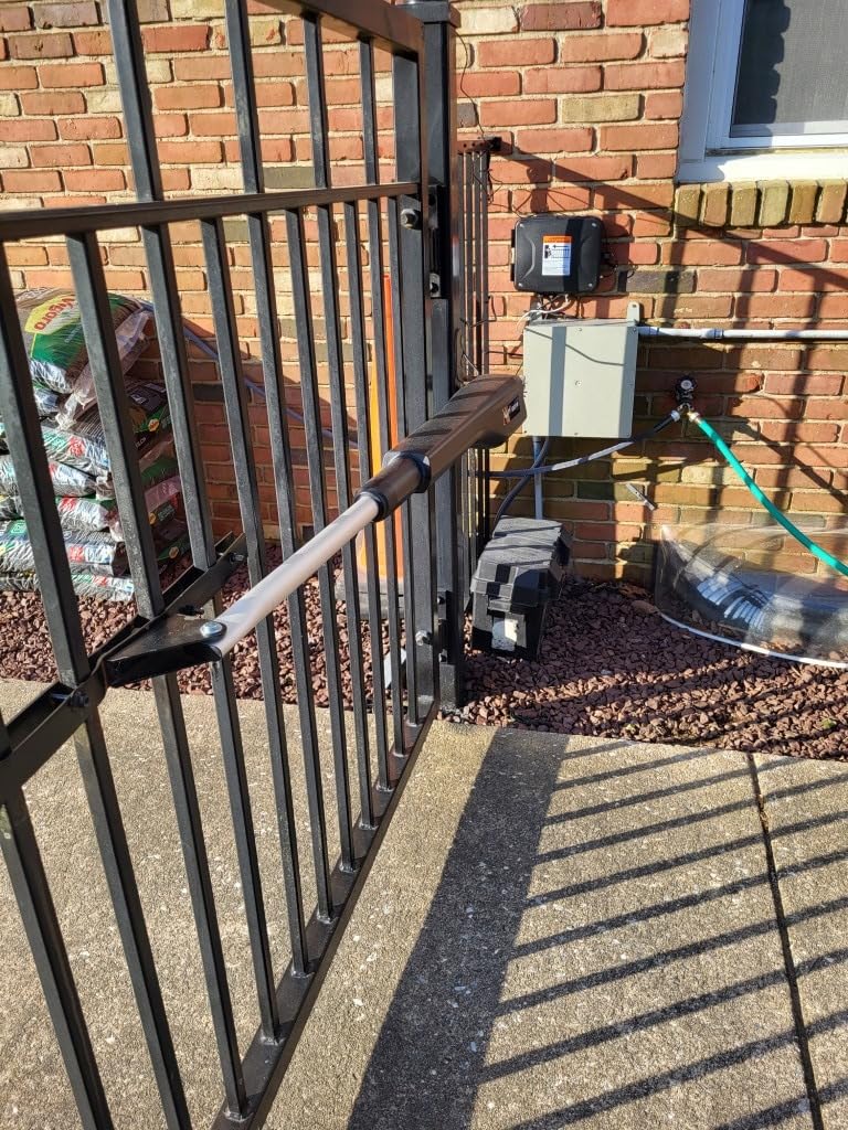 Mighty Mule MM371W Automatic Gate Opener, Smart and Solar Ready, Includes Gate Opener Remote and More-Up to 16ft Long or 550lb, Black, 1 Gate Opener Kit - Customer Photo 2