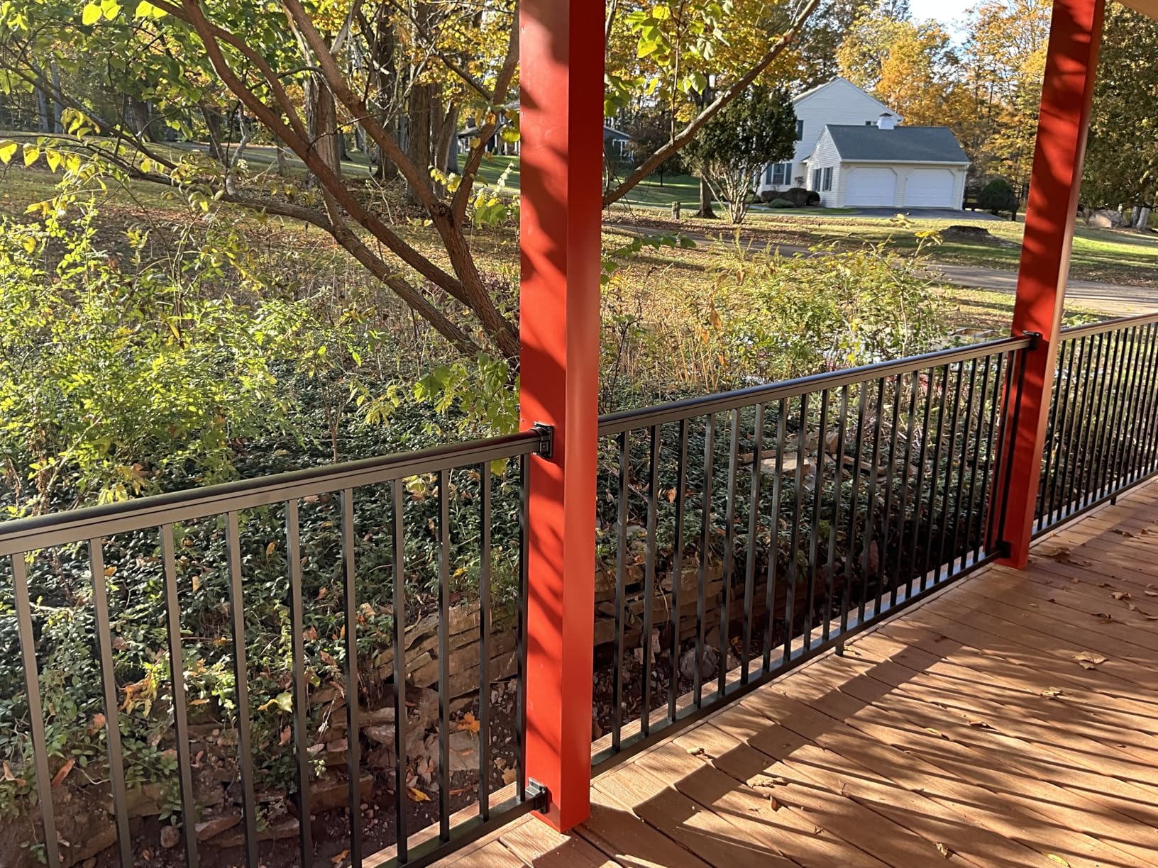 Weatherables 36 in. H x 6 ft. W Stanford Deck Railing Kit – Aluminum Porch & Balcony Railing Kit with Black Powder-Coated Finish, Adjustable Outdoor Hand Rail System Customer Review Weatherables 36 in. H x 6 ft. W Stanford Deck Railing Kit – Aluminum Porch & Balcony Railing Kit with Black Powder-Coated Finish, Adjustable Outdoor Hand Rail System - Customer Photo 2