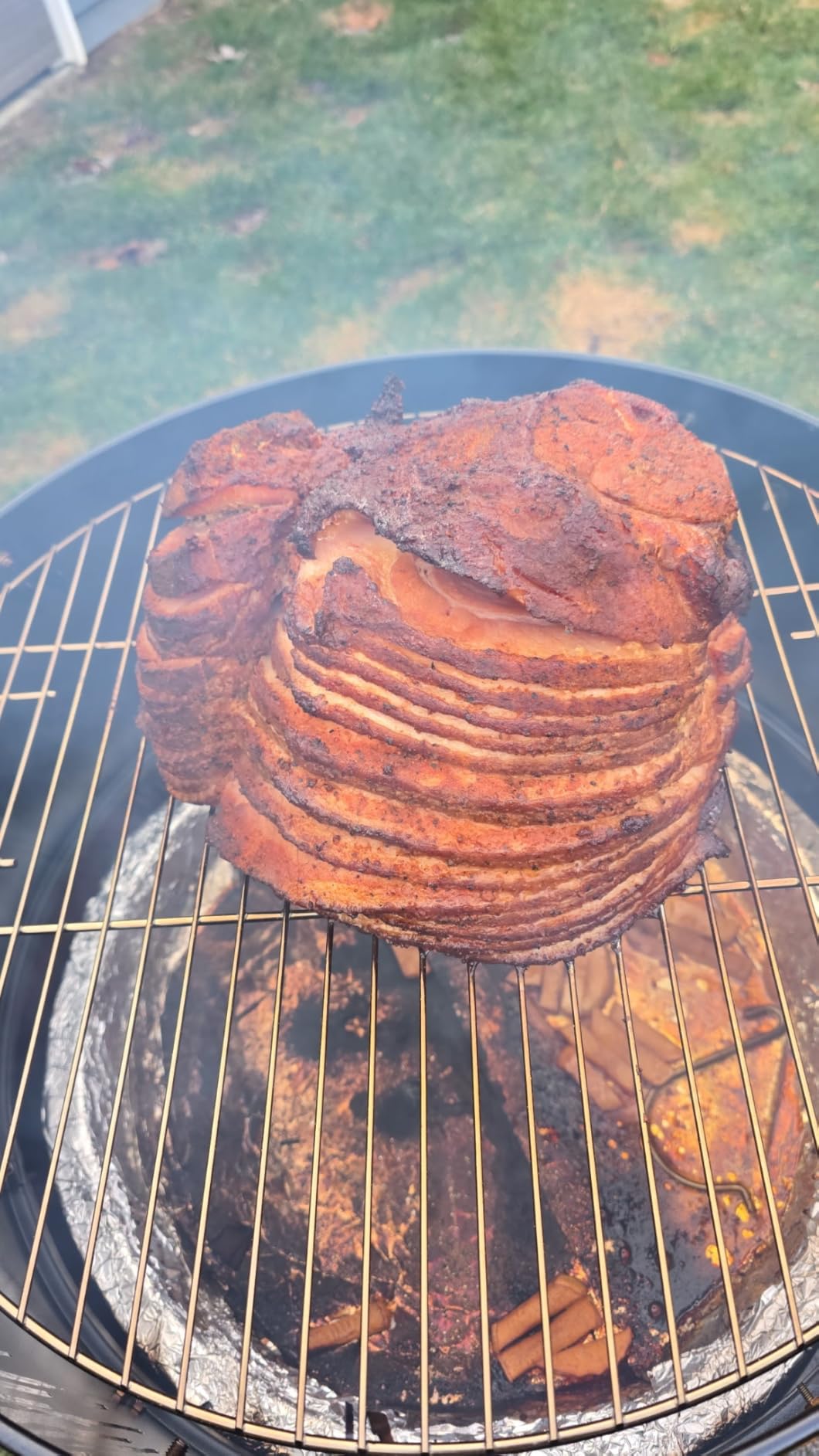 Realcook Charcoal BBQ Smoker Grill - 20 Inch Vertical Smoker for Outdoor Cooking Grilling - Customer Photo 1