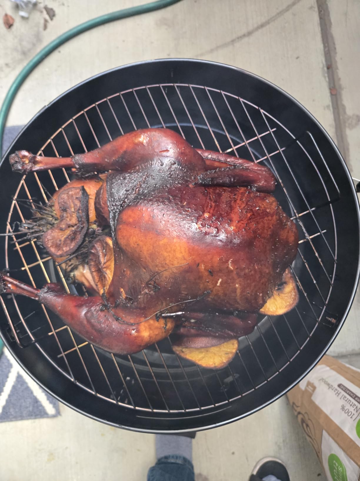 Realcook Charcoal BBQ Smoker Grill - 20 Inch Vertical Smoker for Outdoor Cooking Grilling - Customer Photo 2