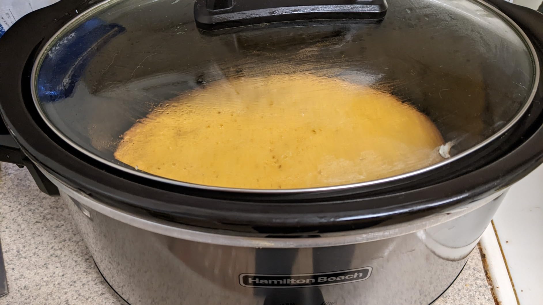 Hamilton Beach 6-Quart Slow Cooker with 3 Cooking Settings, Dishwasher-Safe Stoneware Crock & Glass Lid, Silver (33665G) Customer Review Hamilton Beach 6-Quart Slow Cooker with 3 Cooking Settings, Dishwasher-Safe Stoneware Crock & Glass Lid, Silver (33665G) - Customer Photo 2