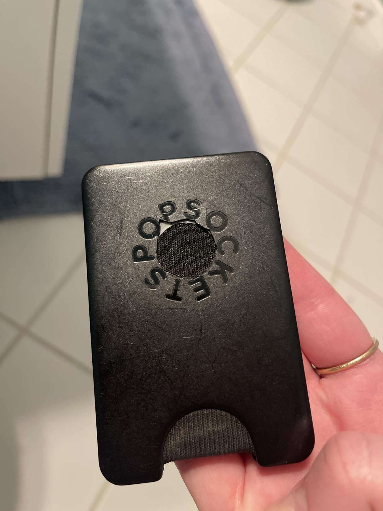 PopSockets Phone Wallet with Expanding Kickstand, Phone Card Holder - Blush Pink - Customer Photo 1