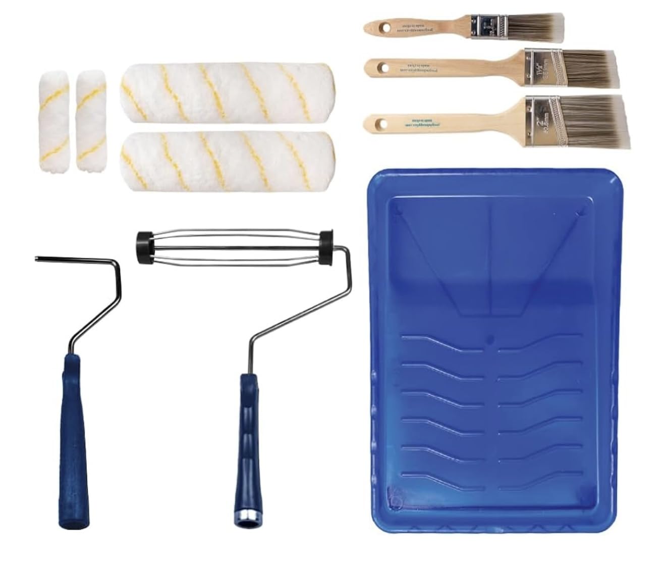 Pro Grade Paint Roller Kit, Brush & Roller,10 Piece Set, Wall Painting Naps for Professionals & Homeowners - All Paints & Stains, Washable, Reusable, Easy to Clean, Superior Absorbency. - Customer Photo 1