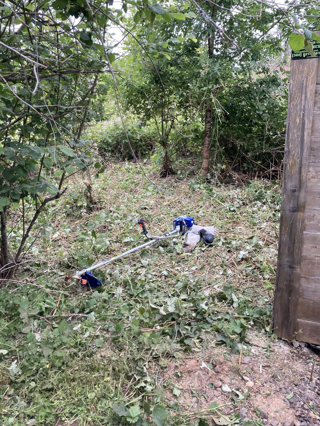 WILD BADGER POWER 52cc Weed Wacker Gas Powered, 3 in 1 String Trimmer/Edger 18'' with 10'' Brush Cutter,Rubber Handle & Shoulder Strap Included - Customer Photo 4