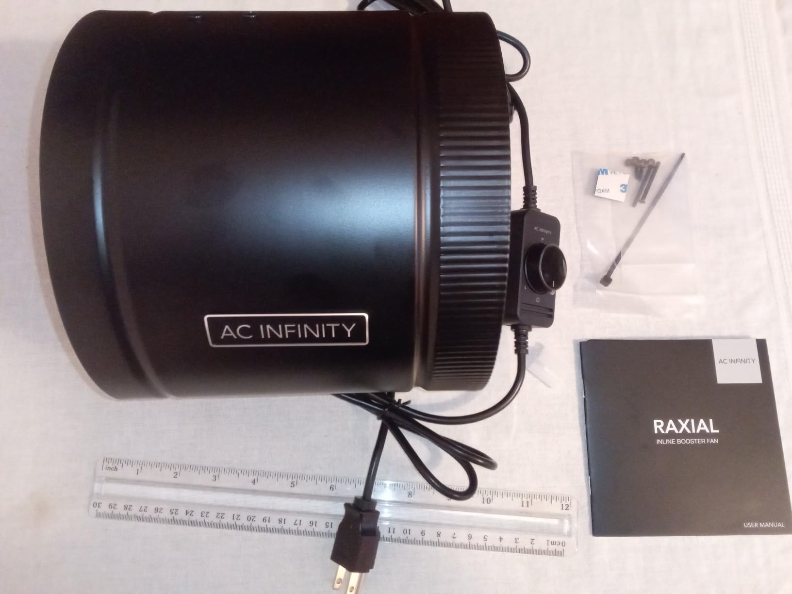 AC Infinity RAXIAL S6, Inline Booster Duct Fan 6 with Speed Controller - Low Noise Inline HVAC Blower Can Fan for Basements, Bathrooms, Kitchens, Workshops Customer Review AC Infinity RAXIAL S6, Inline Booster Duct Fan 6 with Speed Controller - Low Noise Inline HVAC Blower Can Fan for Basements, Bathrooms, Kitchens, Workshops - Customer Photo 2