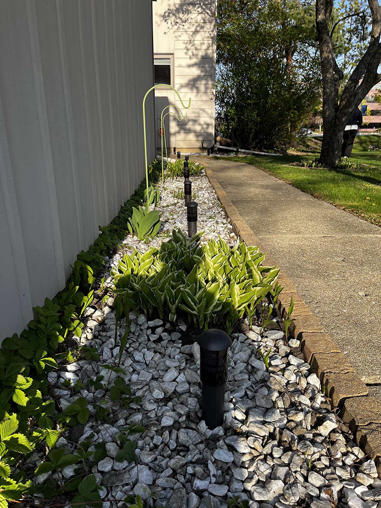 LEONLITE 12-Pack Low Voltage Landscape Pathway Lights 3W Landscape Lighting 12-24V LED Bollard Path Lights Wired CRI 90+ Aluminum Pathway Lighting for Walkway Yard Garden, ETL Listed, 3000K Warm White - Customer Photo 1