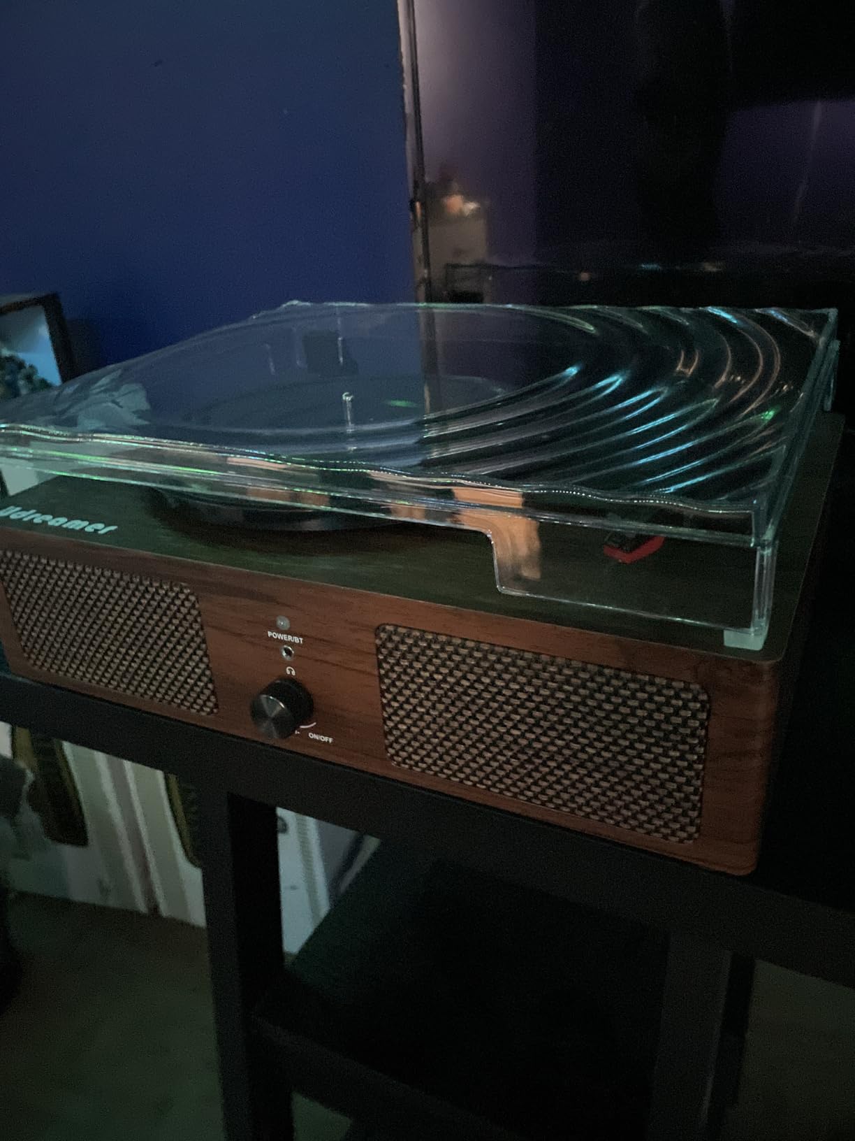 Vinyl Record Player Wireless Turntable with Built-in Speakers and USB Belt-Driven Vintage Phonograph Record Player 3 Speed for Entertainment and Home Decoration - Customer Photo 1