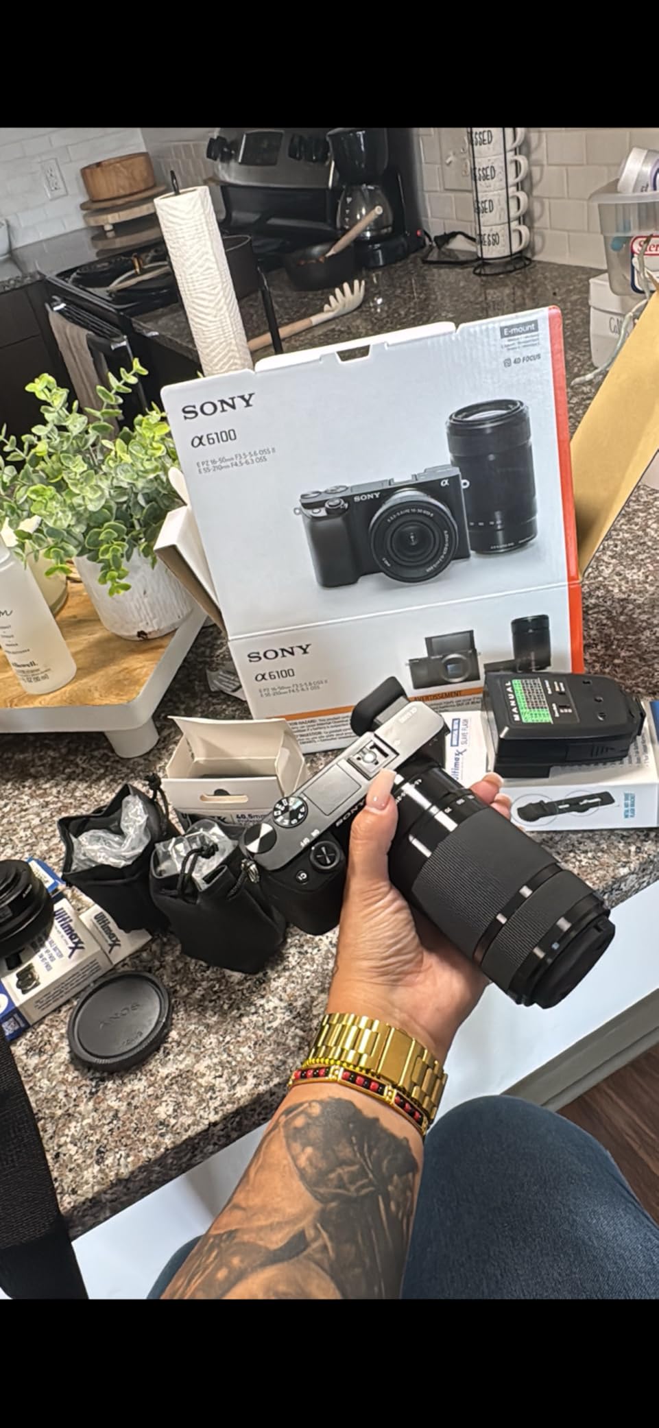 Sony a6100 Mirrorless Camera 4K APS-C ILCE-6100YB with 2 Lens Kit 16-50mm + 55-210mm and Deco Gear Case + Extra Battery + Flash + Wide Angle & Telephoto Lens + Filter Kit + 64GB Accessories Bundle Customer Review Sony a6100 Mirrorless Camera 4K APS-C ILCE-6100YB with 2 Lens Kit 16-50mm + 55-210mm and Deco Gear Case + Extra Battery + Flash + Wide Angle & Telephoto Lens + Filter Kit + 64GB Accessories Bundle - Customer Photo 1