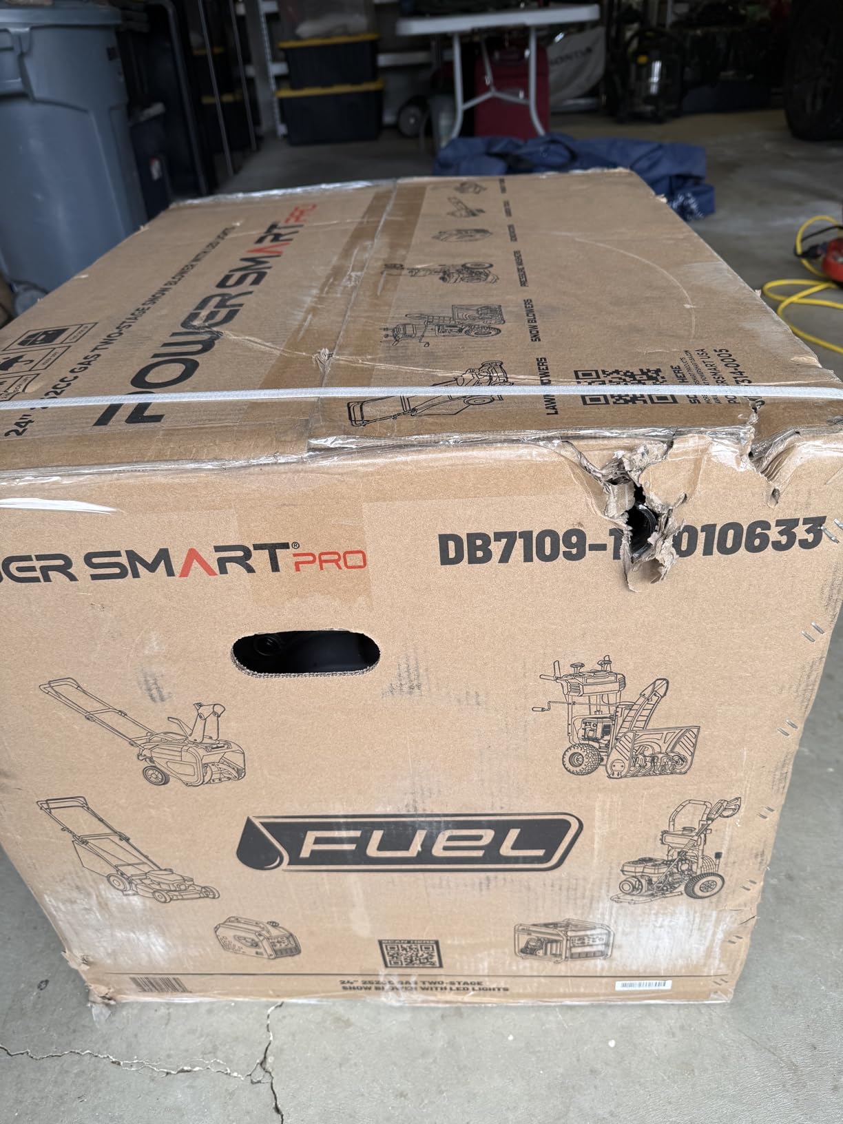 PowerSmart Snow Blower Gas Powered 24 Inch Self-Propelled 2-Stage 212cc Engine with Electric Start, LED Headlight - Customer Photo 2