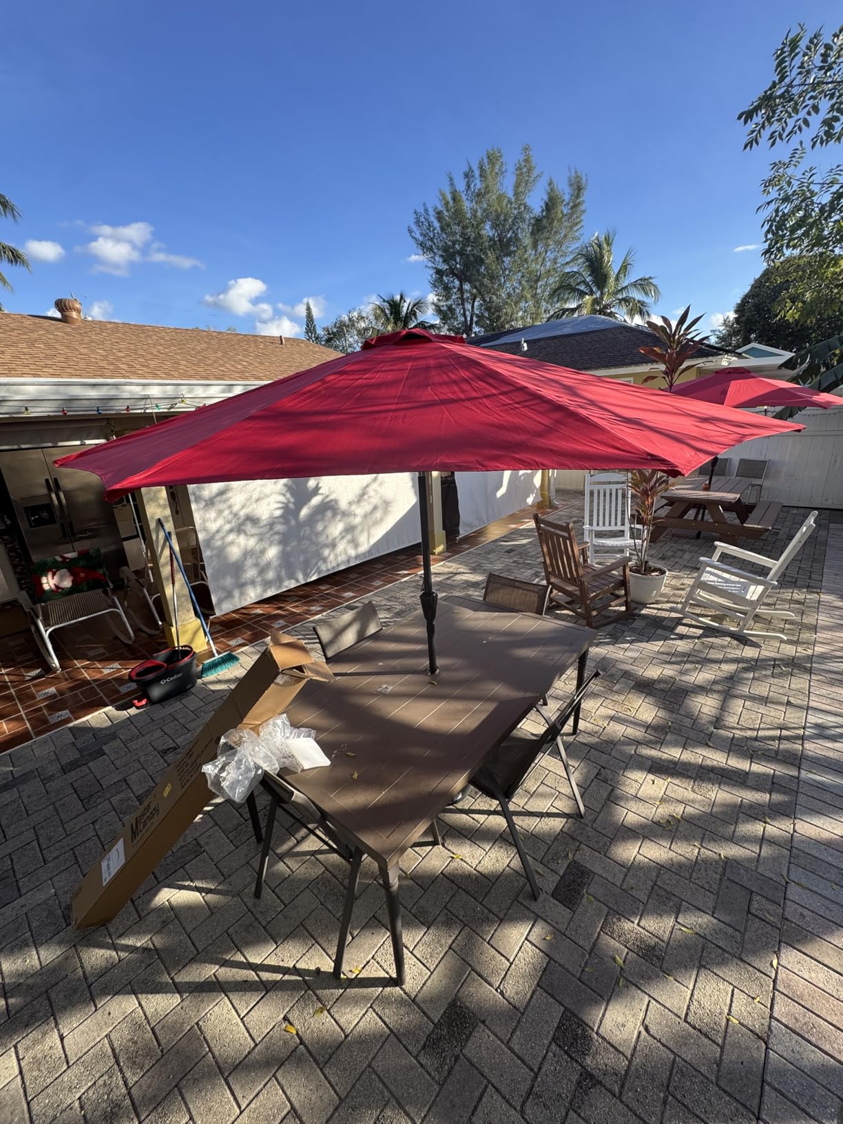 MASTERCANOPY Patio Umbrella for Outdoor Market Table -8 Ribs (10ft,Turquoise) - Customer Photo 1