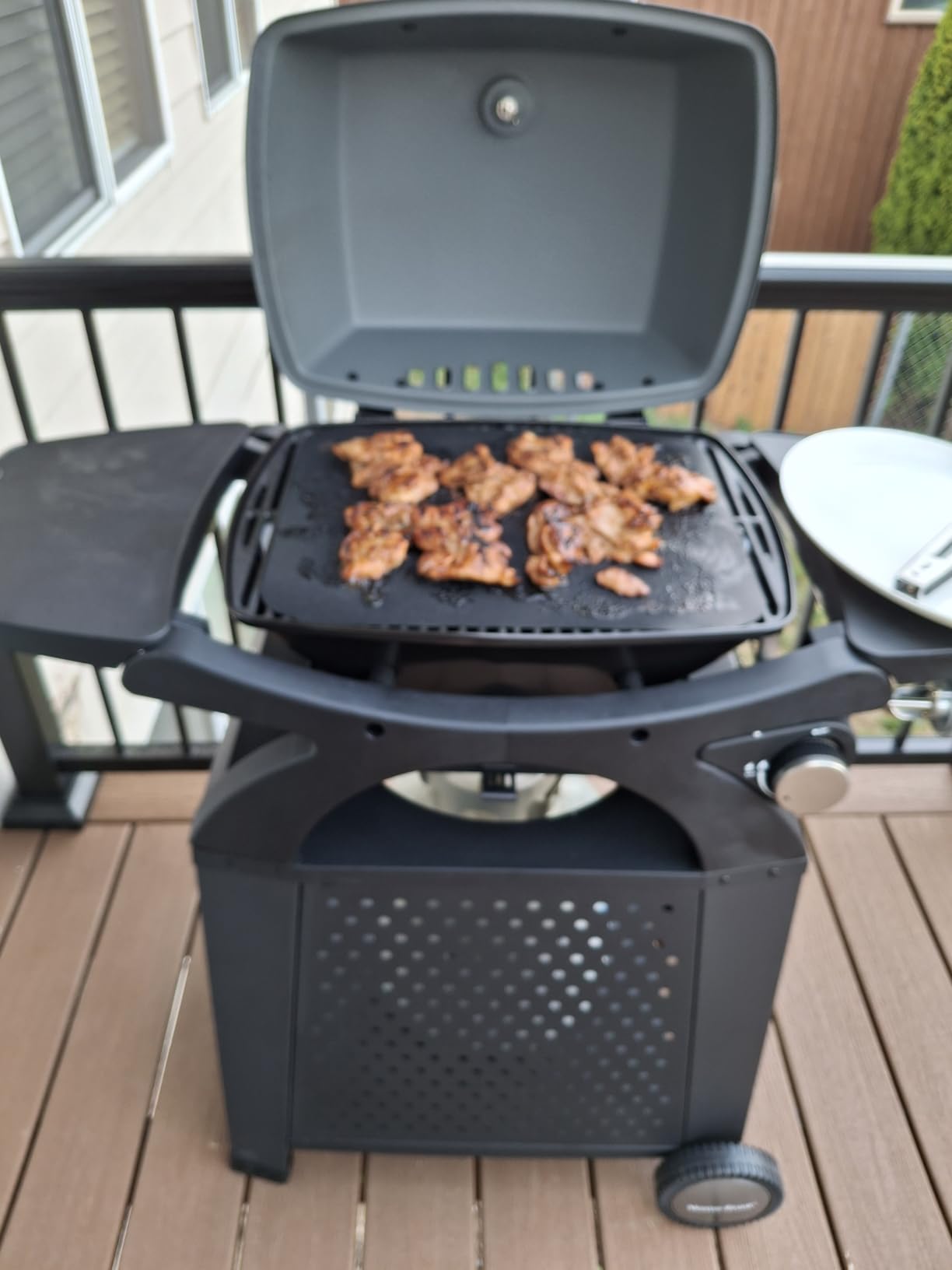 MASTER COOK 3 Burners Propane Grill, 472 Sq.In Cooking Area with Warming Rack, 15 Burgers Ready, 30,000 BTU Stainless Steel Grill, Two Foldable Shelves, for Outdoor, Patio, Backyard customer photo 1