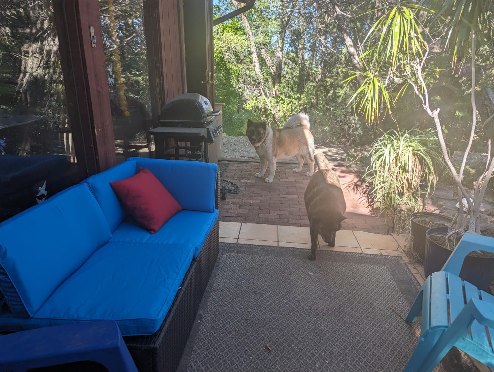 Devoko Patio Furniture Sofa Sets Outdoor All-Weather Sectional Corner Sofa and Armless Small Couch (Beige, 2 PCS Patio Sofa Set) - Customer Photo 1