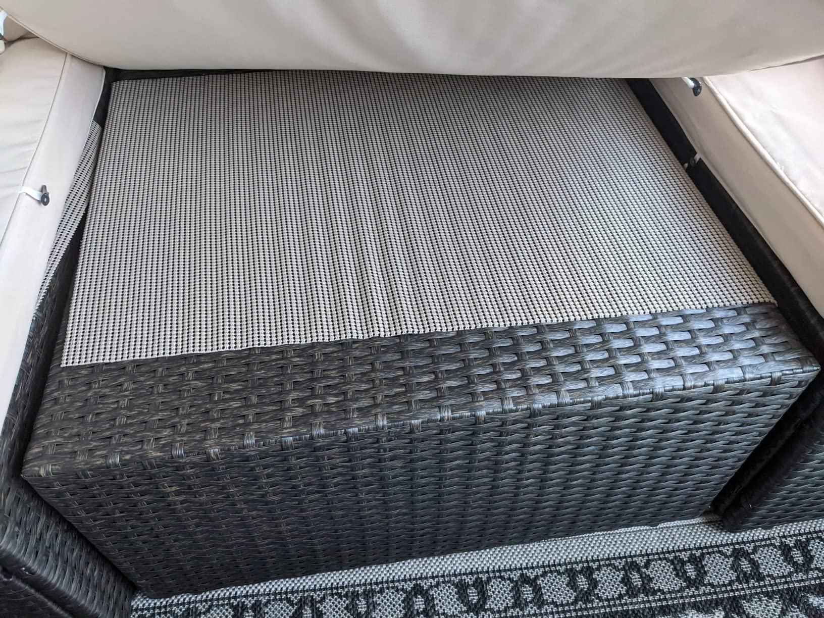 Devoko Patio Furniture Sofa Sets Outdoor All-Weather Sectional Corner Sofa and Armless Small Couch (Beige, 2 PCS Patio Sofa Set) - Customer Photo 2