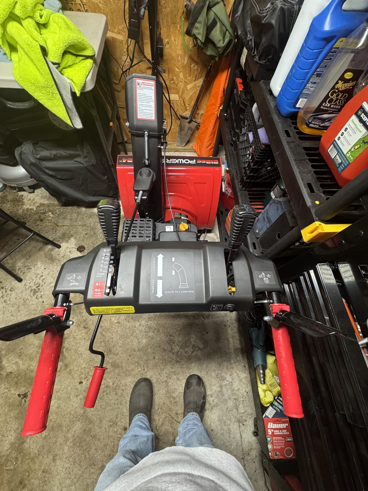 PowerSmart 24-Inch 2-Stage Self-Propelled Gas Snow Blower 212cc Engine with Electric Start, LED Light - Customer Photo 2