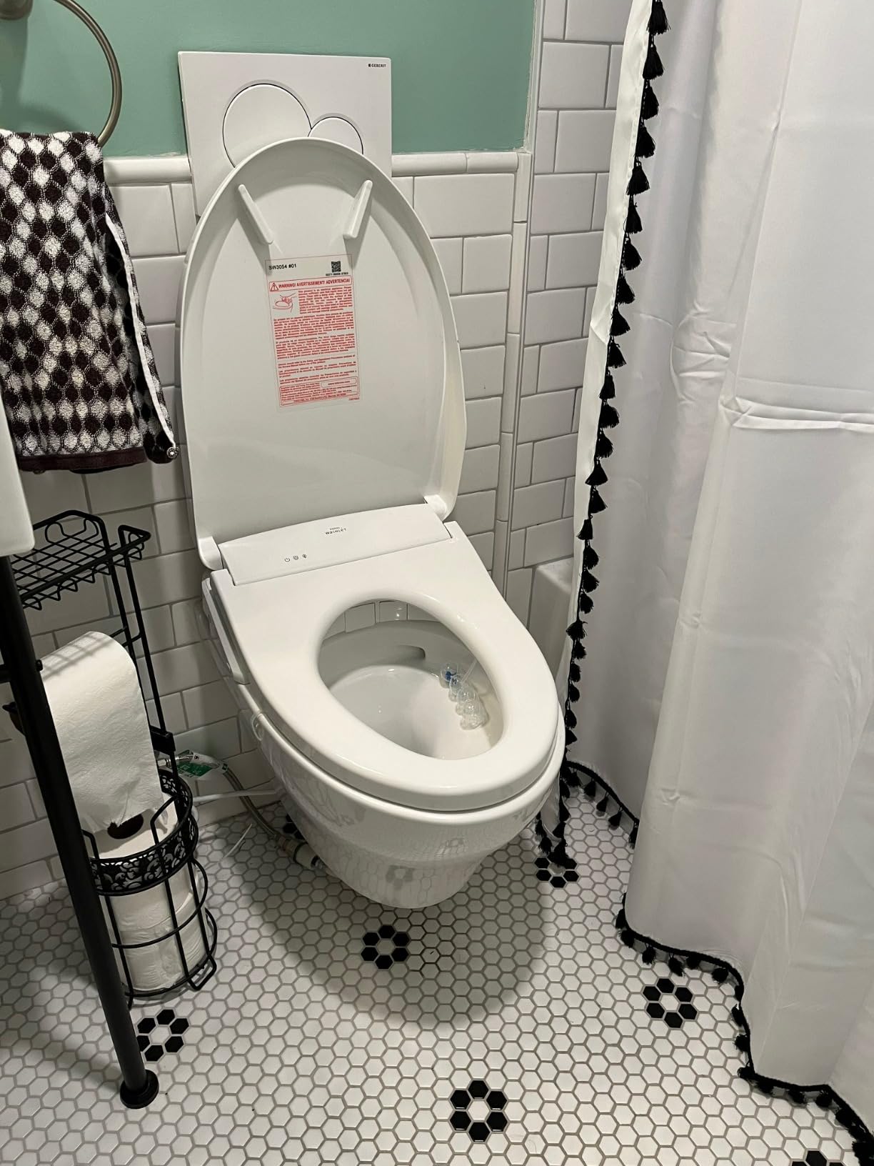 Toto TCT428CFG01 EP Wall Mounted Elongated Chair Height Toilet Bowl Only with Skirted Design and CeFiONtect - Less Seat Customer Review Toto TCT428CFG01 EP Wall Mounted Elongated Chair Height Toilet Bowl Only with Skirted Design and CeFiONtect - Less Seat - Customer Photo 1