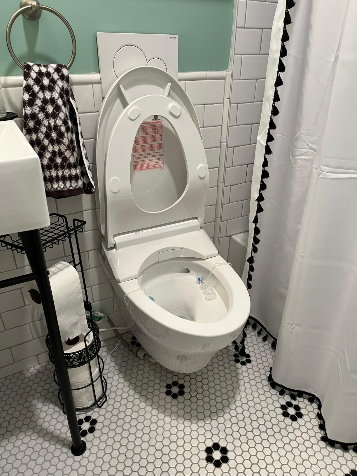 Toto TCT428CFG01 EP Wall Mounted Elongated Chair Height Toilet Bowl Only with Skirted Design and CeFiONtect - Less Seat Customer Review Toto TCT428CFG01 EP Wall Mounted Elongated Chair Height Toilet Bowl Only with Skirted Design and CeFiONtect - Less Seat - Customer Photo 2