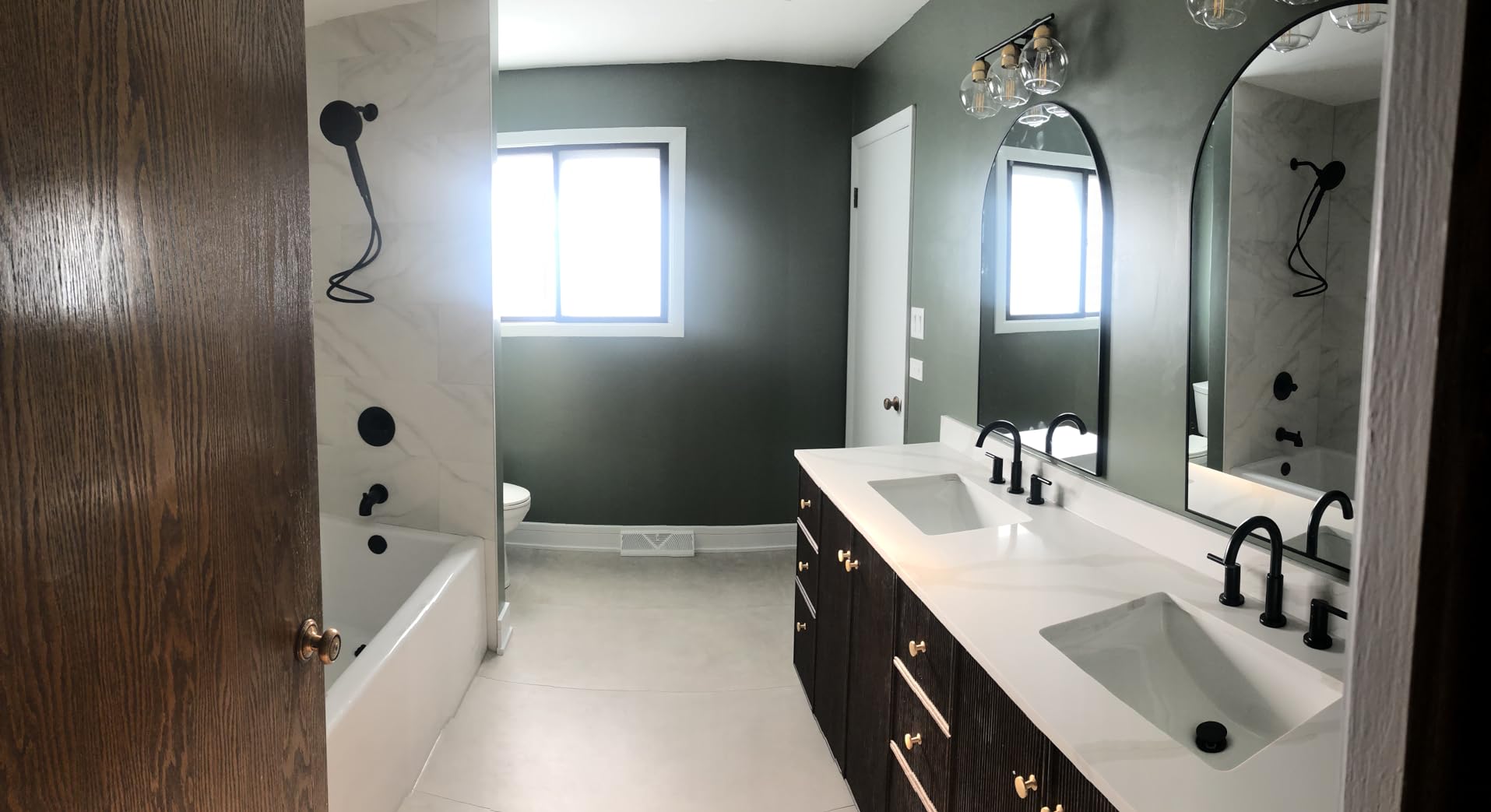 Delta Nicoli Matte Black Bathroom Faucet 3 Hole, 8 Inch Widespread Bathroom Sink Faucet for Vanity, Push-Pop Drain Assembly, Matte Black 35749LF-BL - Customer Photo 2