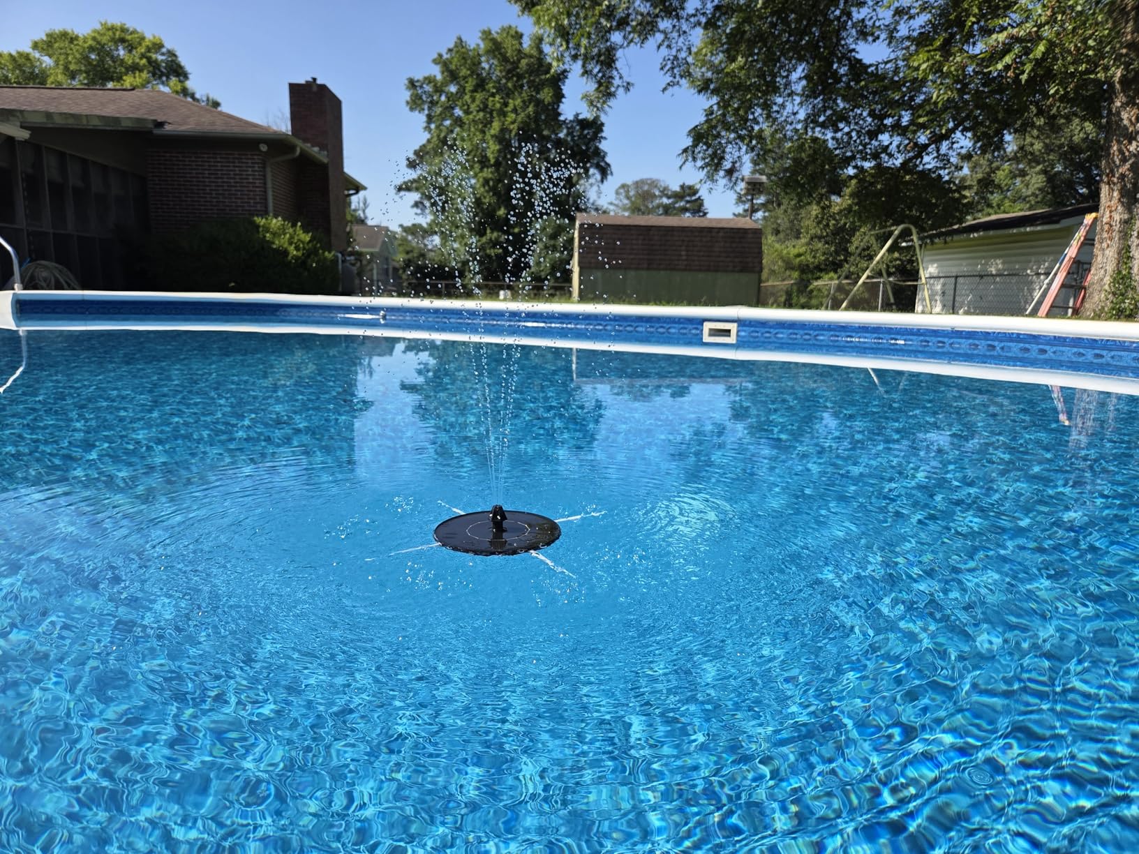 Mademax Solar Bird Bath Fountains Pump, Upgrade 1.4W Solar Fountain with 6 Nozzle, Free Standing Floating Solar Powered Water Fountain Pump for Bird Bath, Garden, Pond, Pool, Outdoor - Customer Photo 1