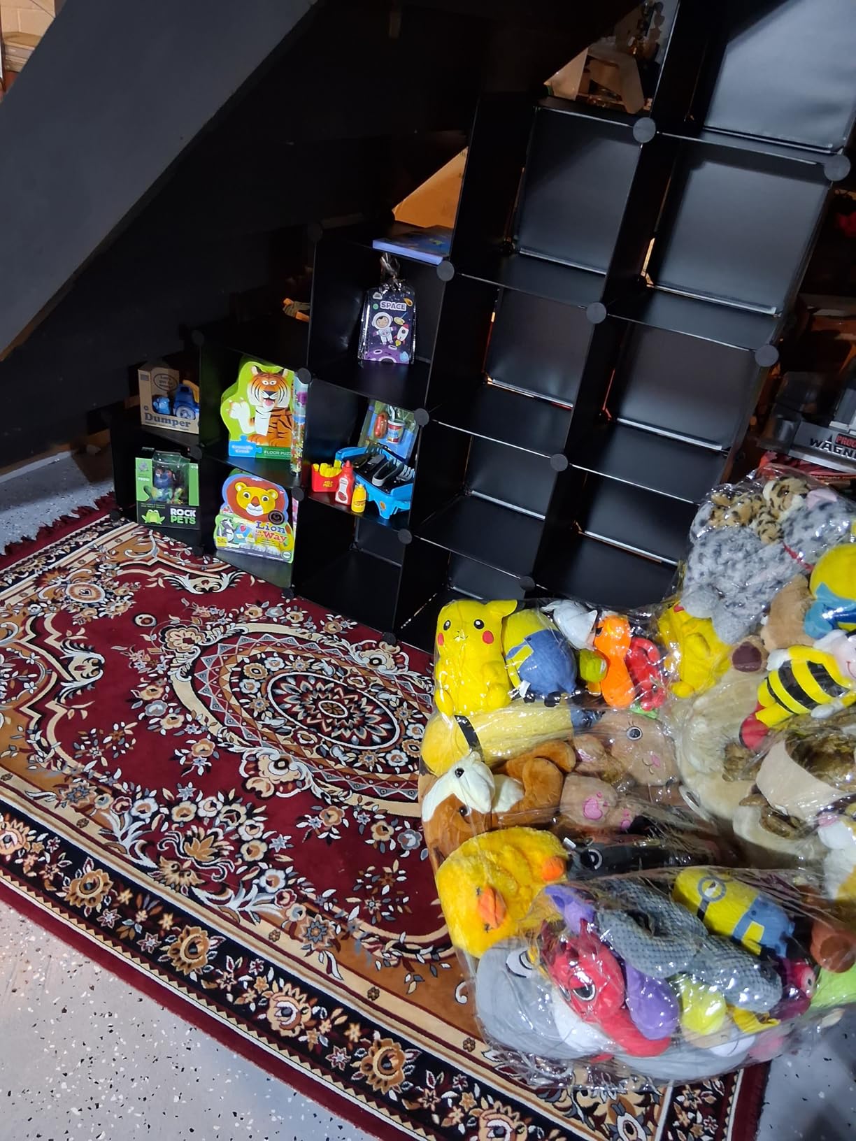 C&AHOME Cube Storage Organizer, 16-Cube Shelves Units, Plastic Storage Cubes, DIY Closet Organizer, Modular Closet Storage Shelves Ideal for Home, Bedroom, 48.4