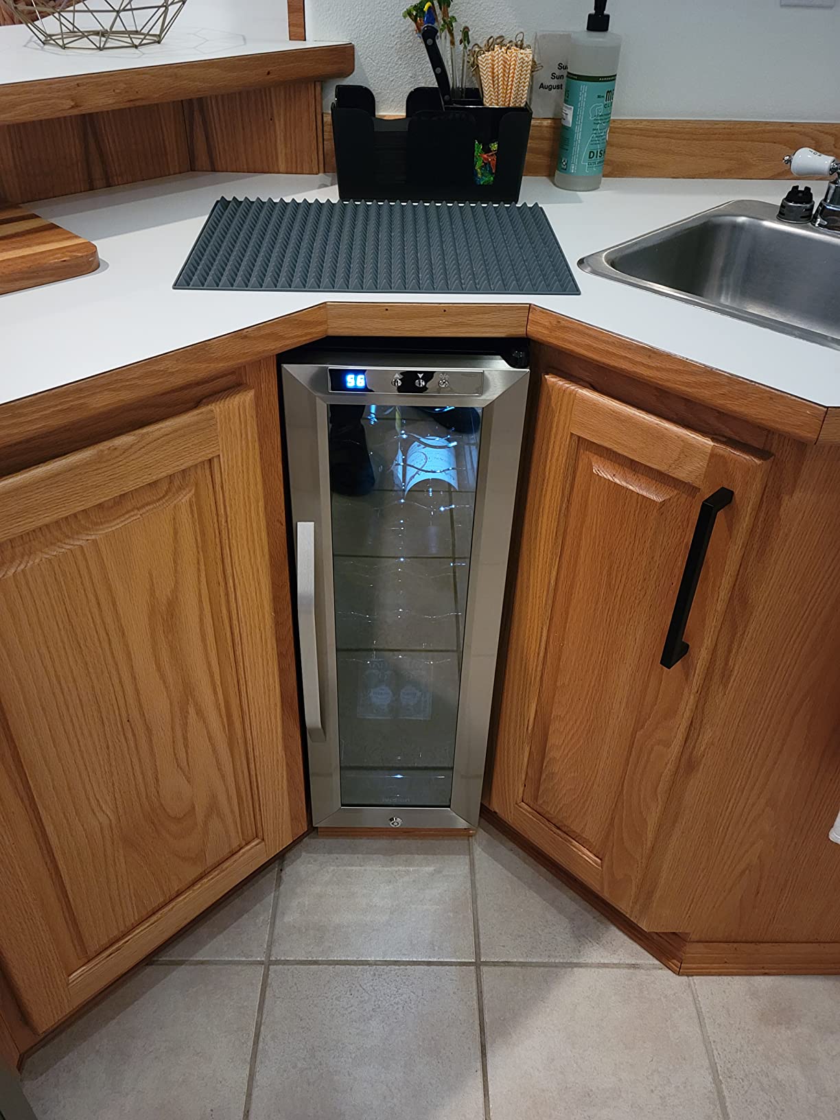 Ivation 12 Bottle Compressor Wine Cooler Refrigerator w/Lock, Large Freestanding Wine Cellar Fridge, 41f-64f Digital Temperature Control Glass Door Black Customer Review Ivation 12 Bottle Compressor Wine Cooler Refrigerator w/Lock, Large Freestanding Wine Cellar Fridge, 41f-64f Digital Temperature Control Glass Door Black - Customer Photo 1