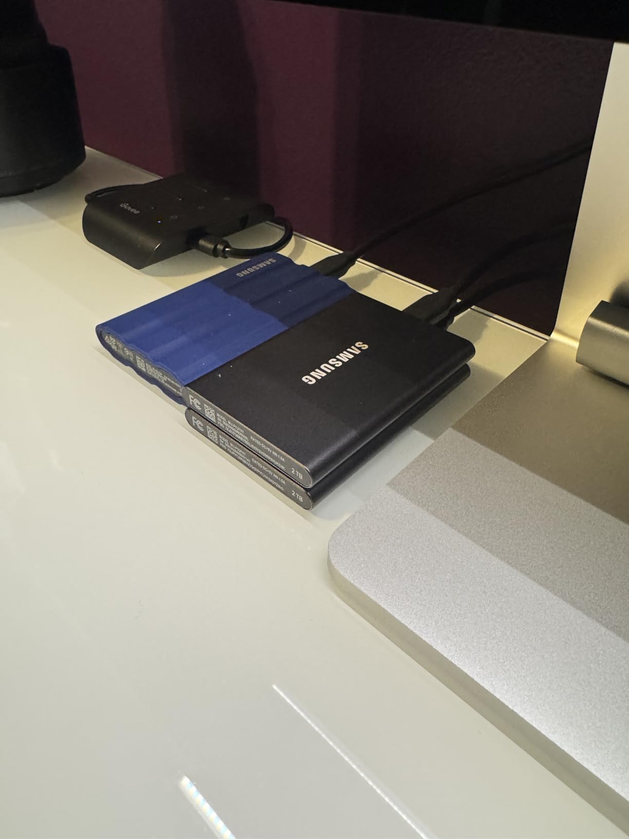 Samsung T7 Portable SSD, 2TB External Solid State Drive, Speeds Up to 1,050MB/s, USB 3.2 Gen 2, Reliable Storage for Gaming, Students, Professionals, MU-PC2T0T/AM, Gray - Customer Photo 2