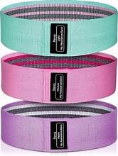 Renoj Resistance Bands for Working Out: 3-Set Professional Exercise Bands for Pilates, Yoga, Home Gym, Booty, Leg Training | Heavy/Medium/Light Fabric Loops for Women Men - Customer Photo 1