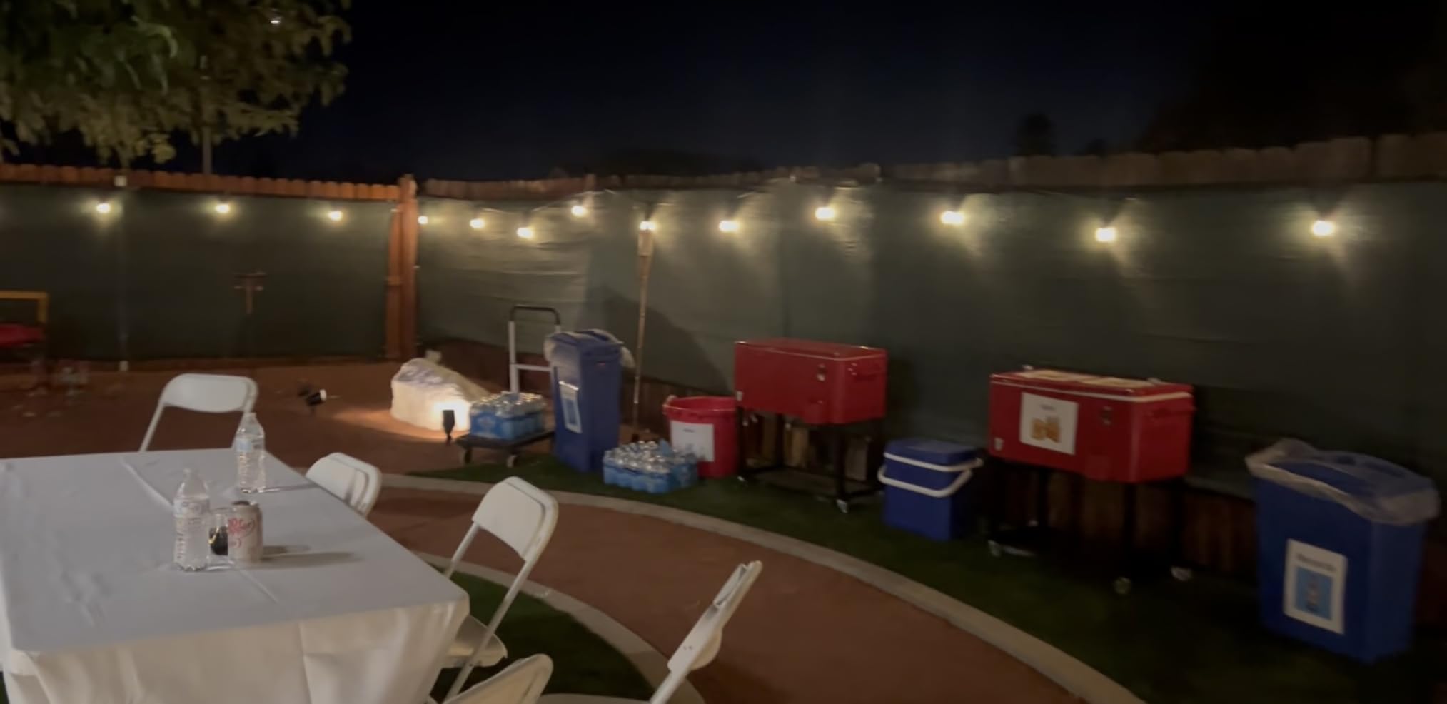 Svater Outdoor String Lights Led 105FT, Commercial Grade Patio Light with 1W Dimmable S14 Shatterproof Bulbs, ETL Listed Heavy-Duty Outside Waterproof Cafe Bistro Market Lighting Warm White - Customer Photo 2