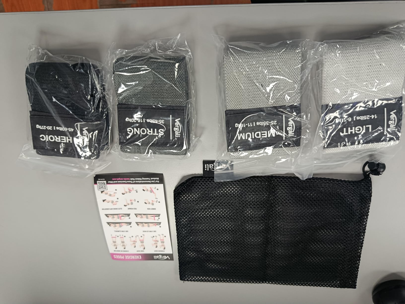 Resistance Bands for Working Out with Workout Bands Guide. 4 Booty Bands for Women Men Fabric Elastic Bands for Exercise Bands Resistance Bands for Legs Bands for Working Out Hip Thigh Glute Bands Set - Customer Photo 2