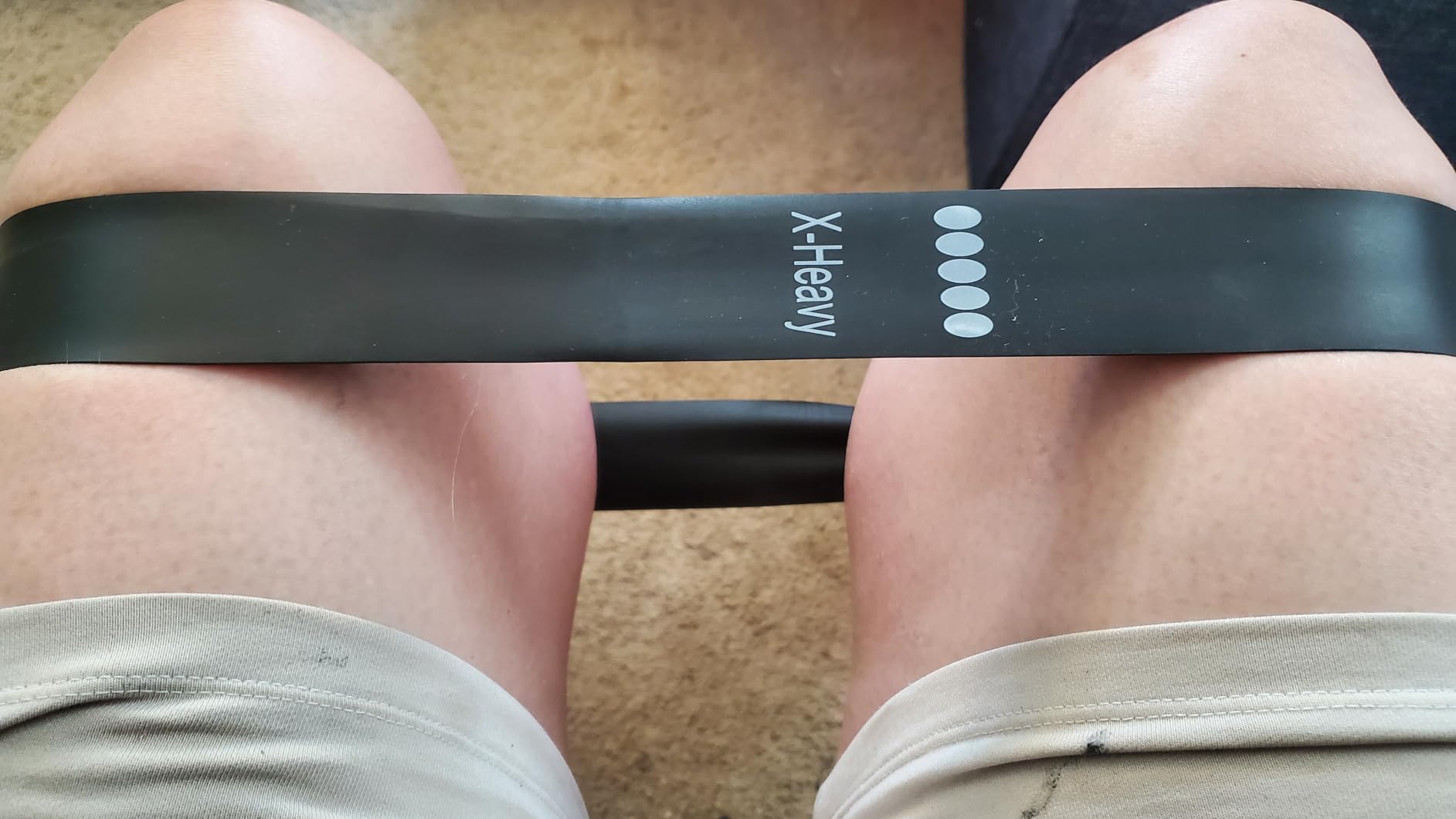 TechStone Resistance Bands Set for Men and Women, Pack of 5 Different Levels Elastic Band for Home Gym Long Exercise Workout – Great Fitness Equipment for Training, Yoga – Free Carrying Bag - Customer Photo 2