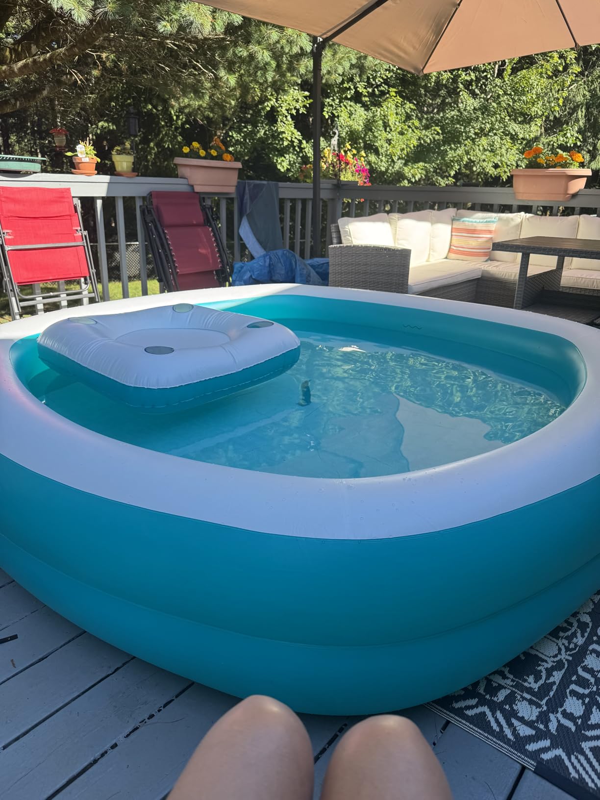 Bestway H2OGO! Blue Rectangular Inflatable Family Pool (10' x 6' x 22