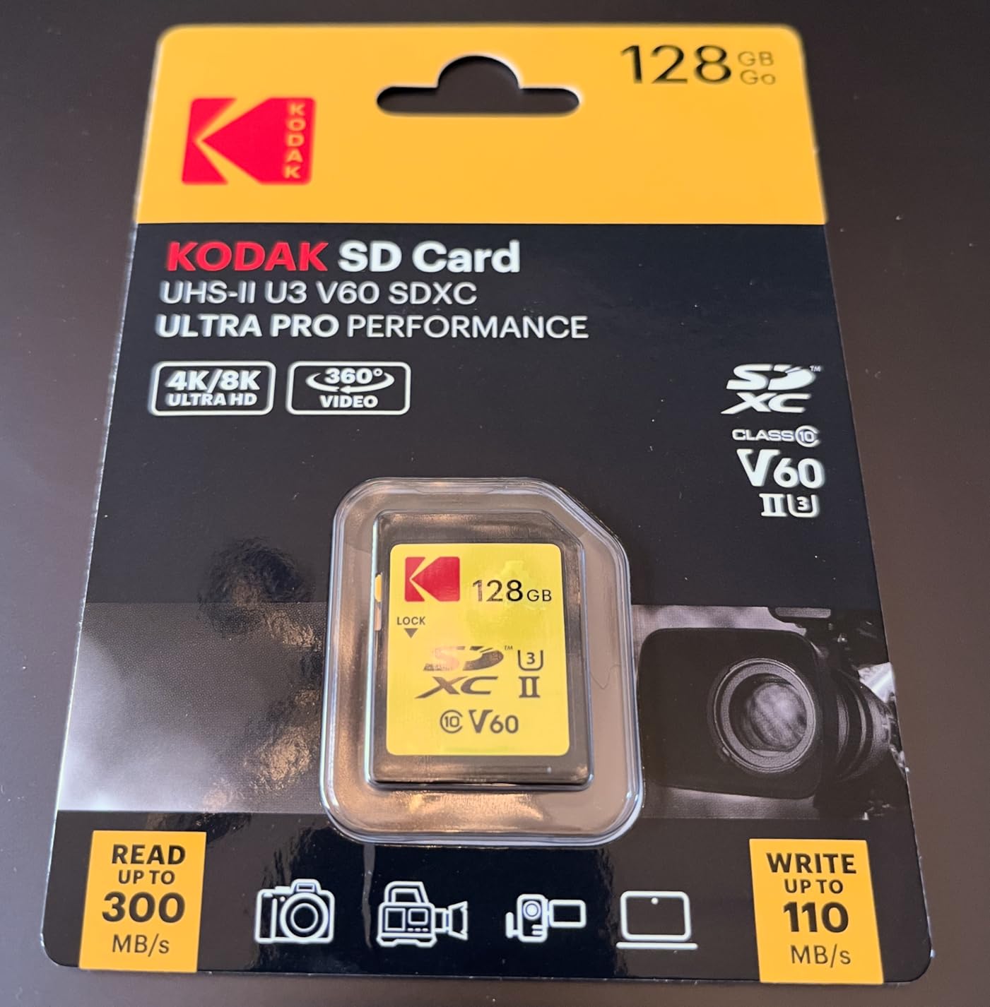 Kodak 128GB UHS-II U3 V60 Ultra Pro SDXC Memory Card Customer Review Kodak 128GB UHS-II U3 V60 Ultra Pro SDXC Memory Card - Customer Photo 2