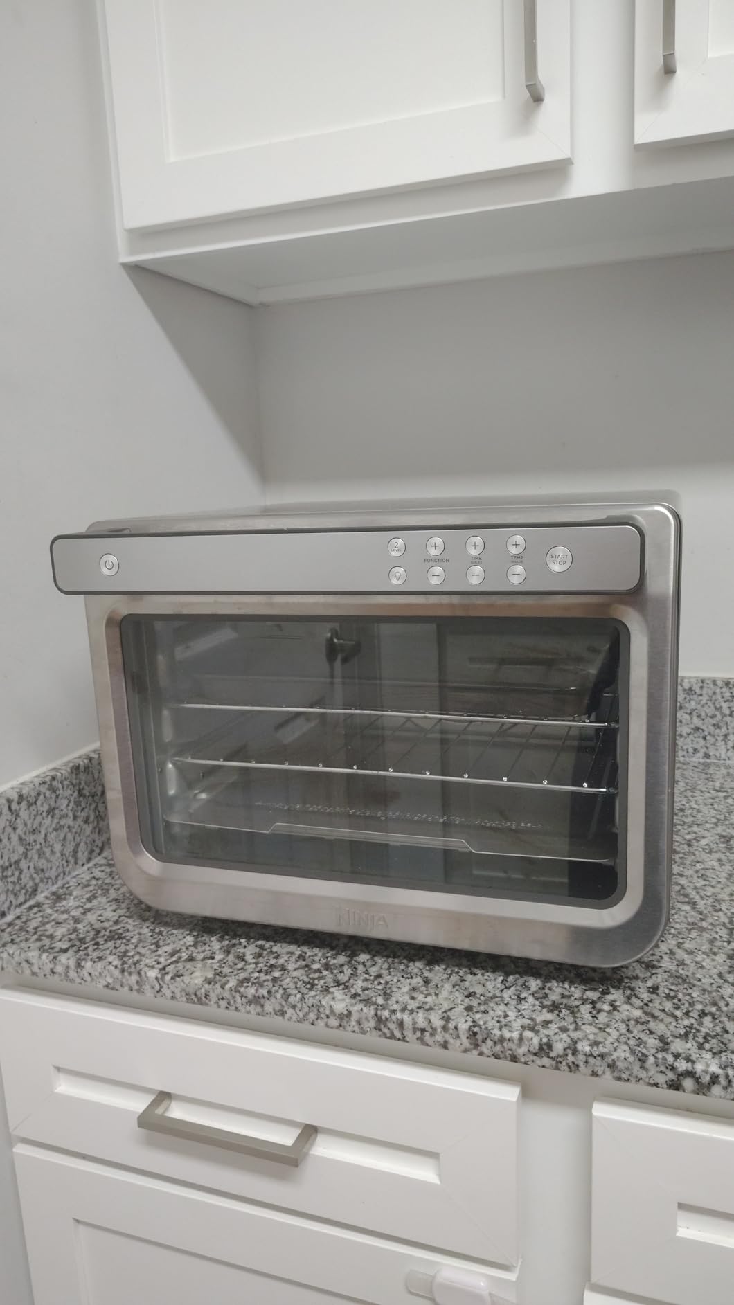 Ninja Air Fryer & Toaster Oven | Foodi Series, XL Pro Air Oven Kitchen Countertop Convection | 10-in-1 Functions | Fits a 5-lb Chicken & Sheet Pan of Vegetables | 1800 Watts | Stainless Steel | DT201 - Customer Photo 1