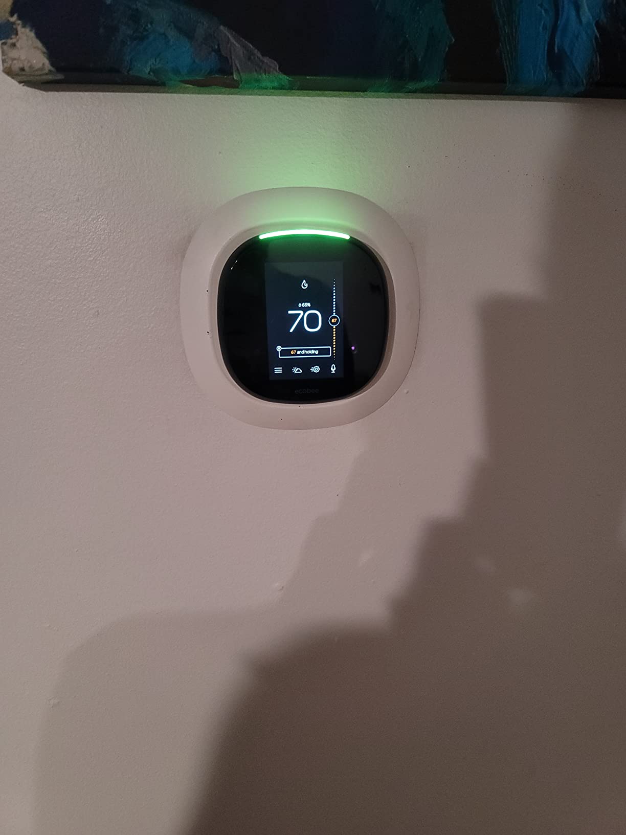 ecobee4 Smart Thermostat with Built-in Alexa, Room Sensor Included - Customer Photo 2