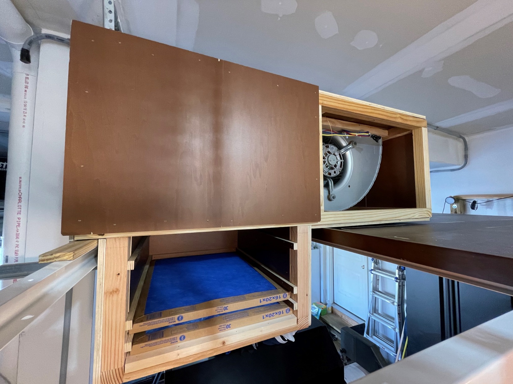 FLEXIMOUNTS 4x8 Overhead Garage Storage Rack without Decking, Storage Organization System, Heavy Duty Metal Garage Ceiling Racks, 600lbs Weight Capacity, Black, Lite Series - Customer Photo 2