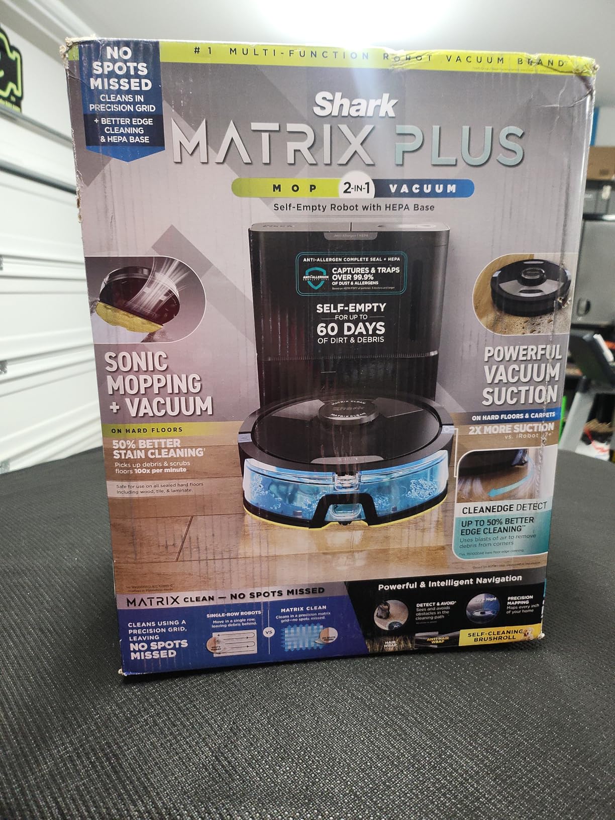 Shark AV753 ION Robot Vacuum, Tri-Brush System, Wifi Connected, 120 Min Runtime, Works with Alexa, Multi Surface Cleaning, Grey - Customer Photo 1