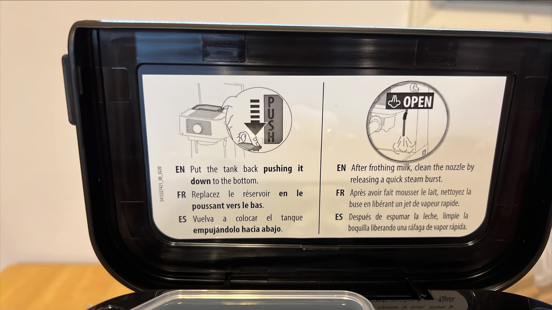 De'Longhi Stilosa Manual Espresso Machine, Compact Coffee Maker, 15 Bar Pump Pressure, Manual Milk Frother Steam Wand for Authentic Single & Double Espresso, Lattes & Cappuccinos, Tamper Included - Customer Photo 1