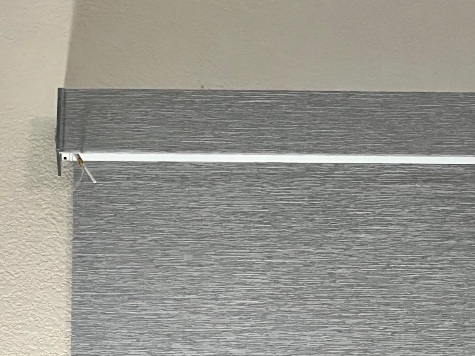 Yoolax Motorized Blinds with Remote, Blackout Smart Blinds for Windows Motorized Waterproof Roller Shades, Automatic Window Shades Work with Alexa Custom Size (Blackout-Vinyl White) - Customer Photo 2