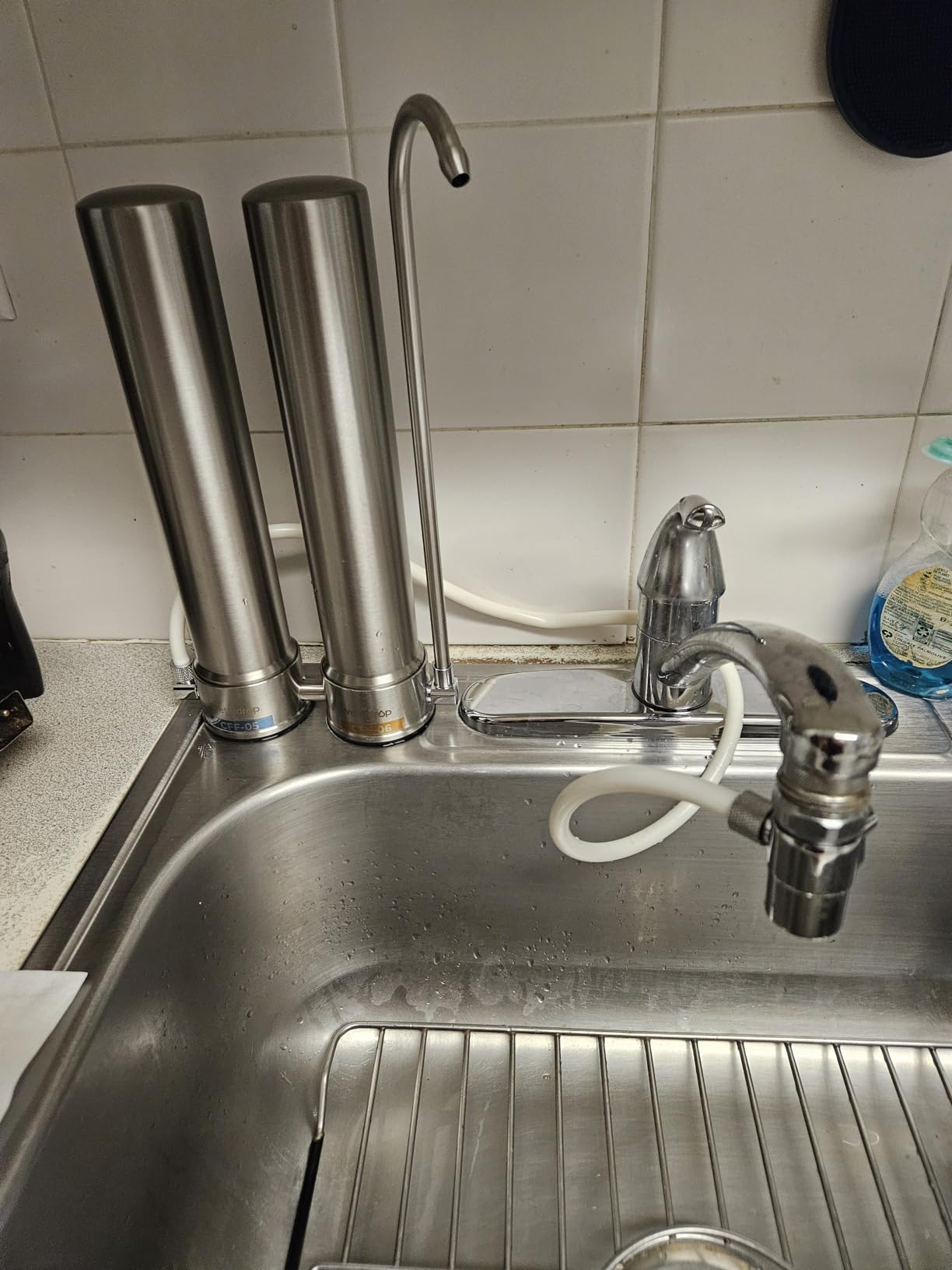 Waterdrop Water Filter for Sink Faucet, NSF/ANSI 42 Certified Countertop Water Filter System, 5-Stage Stainless Steel Faucet, 8000 Gallons, Reduces Heavy Metals and 99% Chlorine, WD-CTF-01(1 Filter) - Customer Photo 1