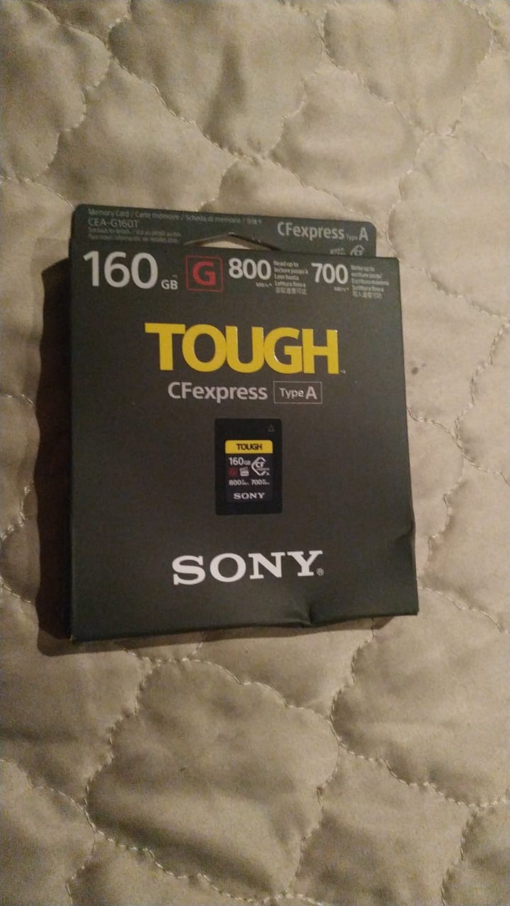Sony CEA-G160T 160GB compact flash card CFexpress Type A Memory Card (CEAG160T) Customer Review Sony CEA-G160T 160GB compact flash card CFexpress Type A Memory Card (CEAG160T) - Customer Photo 1