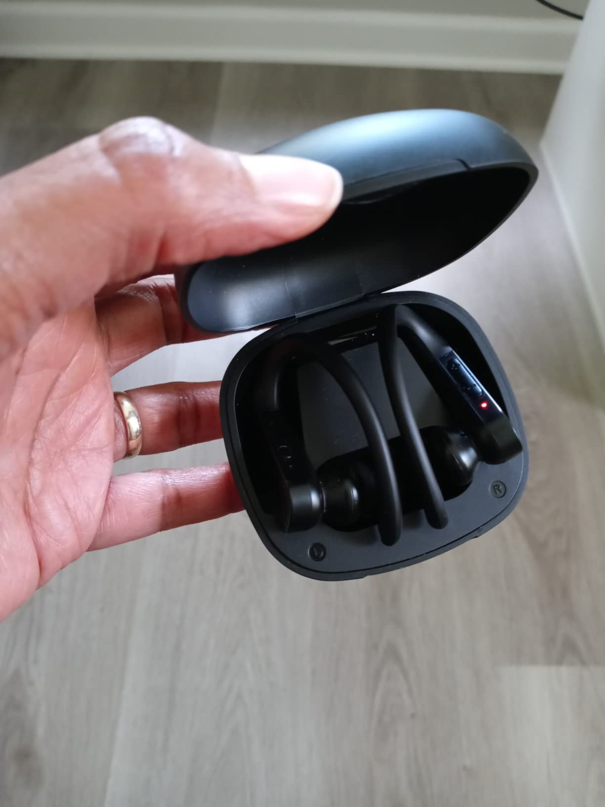 TREBLAB X3 Pro - Workout True Wireless Earbuds, Comfortable Earhooks, Bluetooth 5.3, Punchy Bass, Noise Isolation, 145H Playtime, IPX5 Waterproof, Sweatproof, 2 Mics for Calls, Sport Bluetooth Earbuds - Customer Photo 3