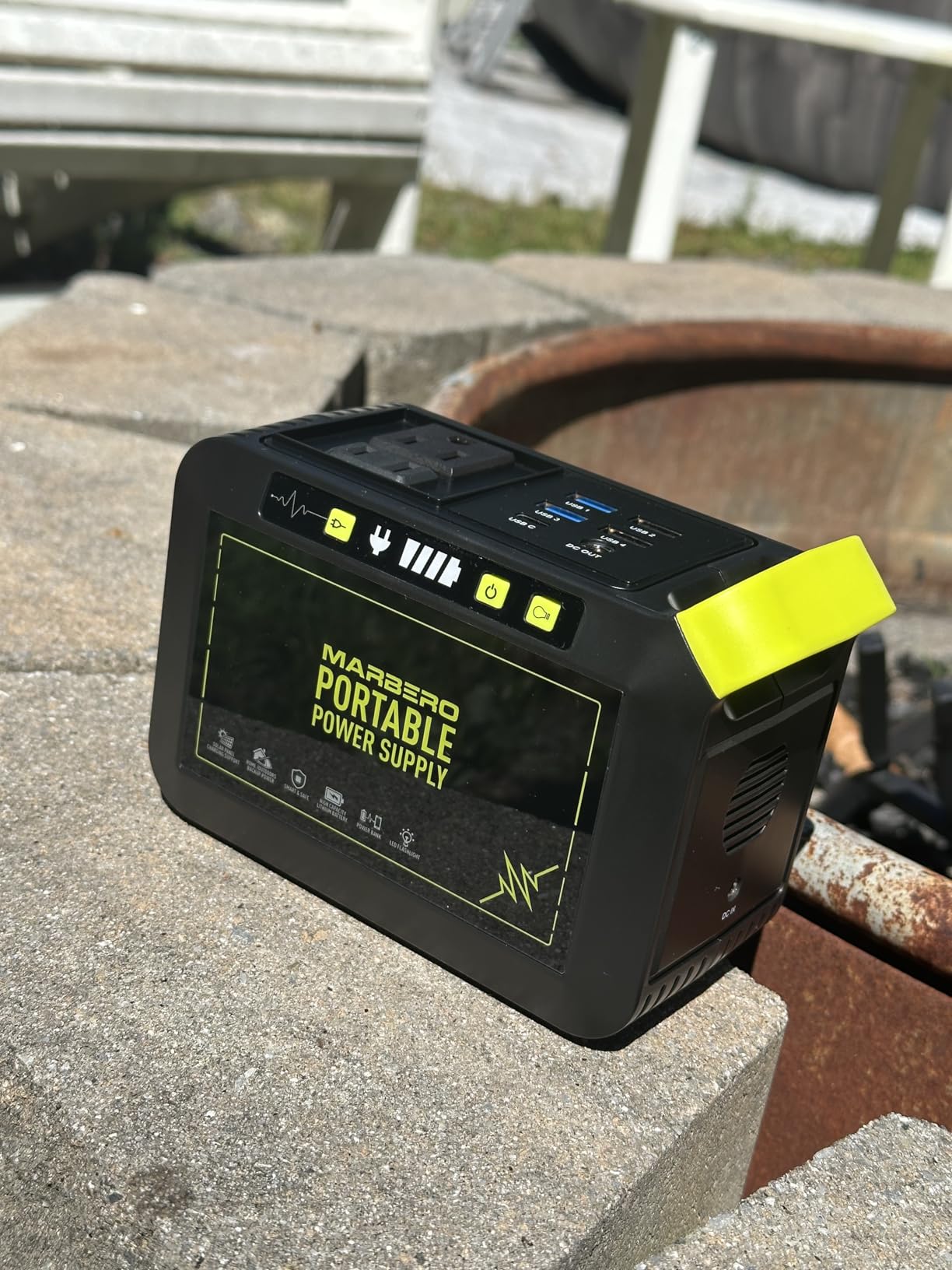 MARBERO Portable Power Station 88Wh Camping Lithium Battery Solar Generator Fast Charging with AC Outlet 120W Peak Power Bank - Customer Photo 2