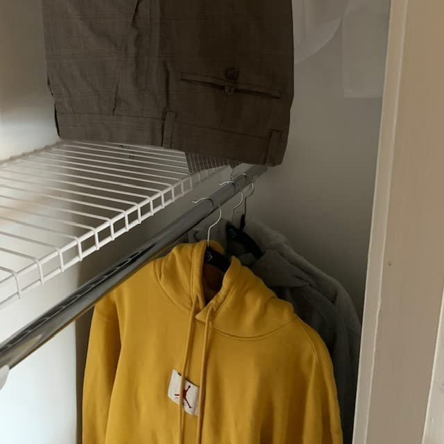 Rubbermaid Configurations Custom Closet Kit 6-10 Ft. Adjustable Metal Wire Shelving White Finish Expandable Organization System Hardware Included for Home Closet/Pantry/Laundry/Mudroom - Customer Photo 1