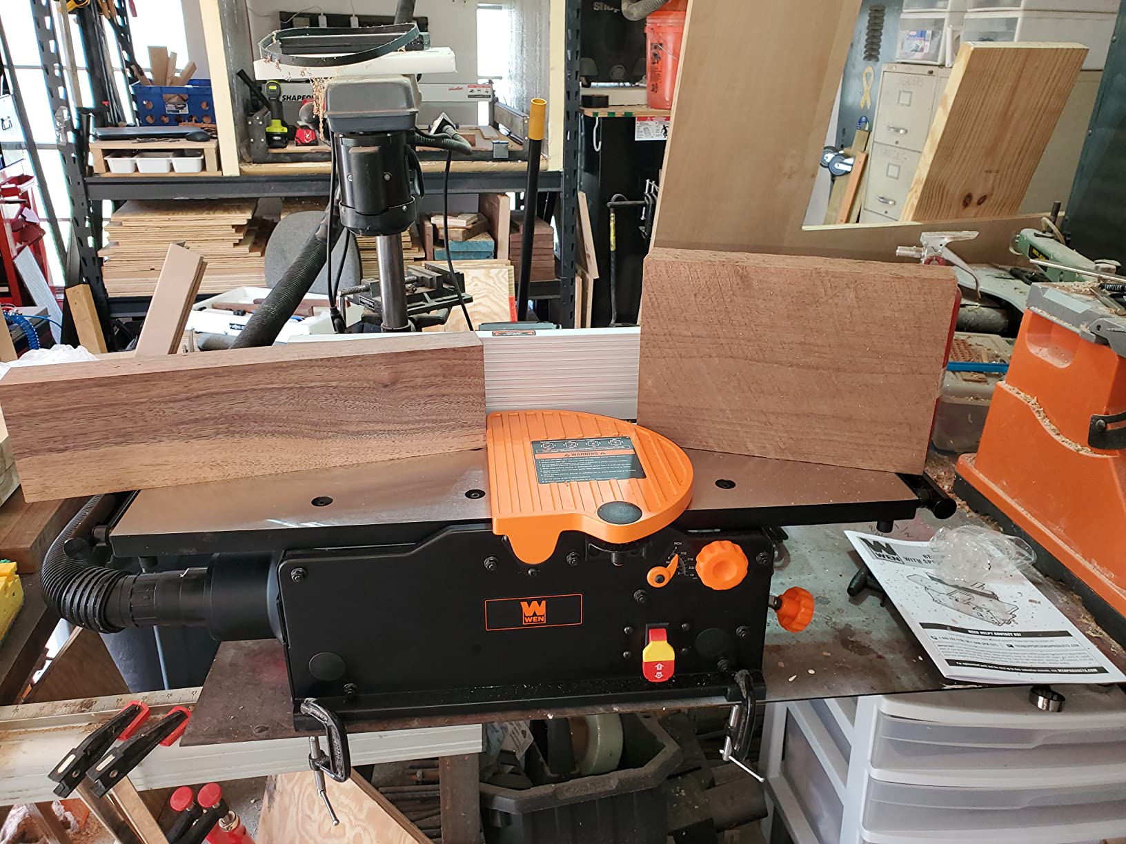 WEN JT833H 10-Amp 8-Inch Spiral Benchtop Jointer with Extendable Table Customer Review WEN JT833H 10-Amp 8-Inch Spiral Benchtop Jointer with Extendable Table - Customer Photo 1