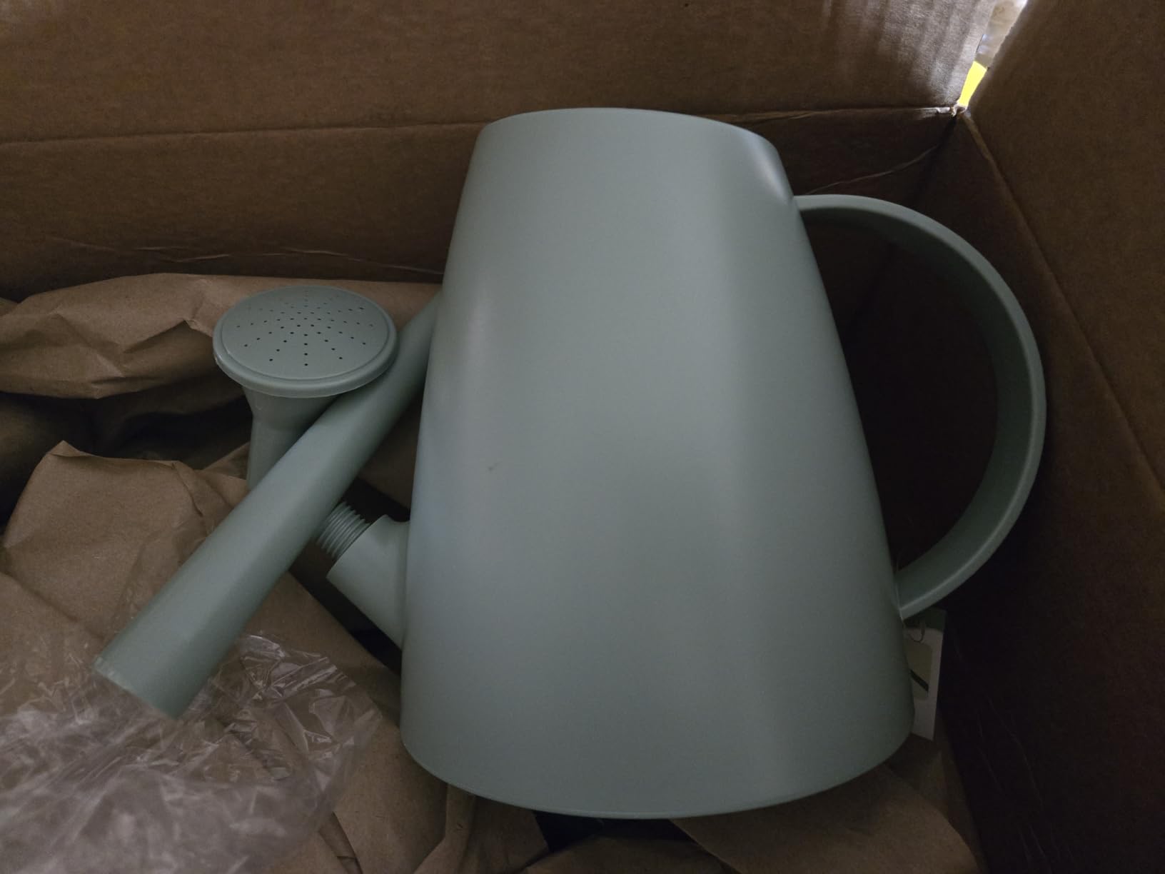 Watering Can for Indoor and Outdoor Plants - Long Spout Water Can for Garden, Flower, House Plants - 1.8L/1/2 Gallon (Green) - Customer Photo 2